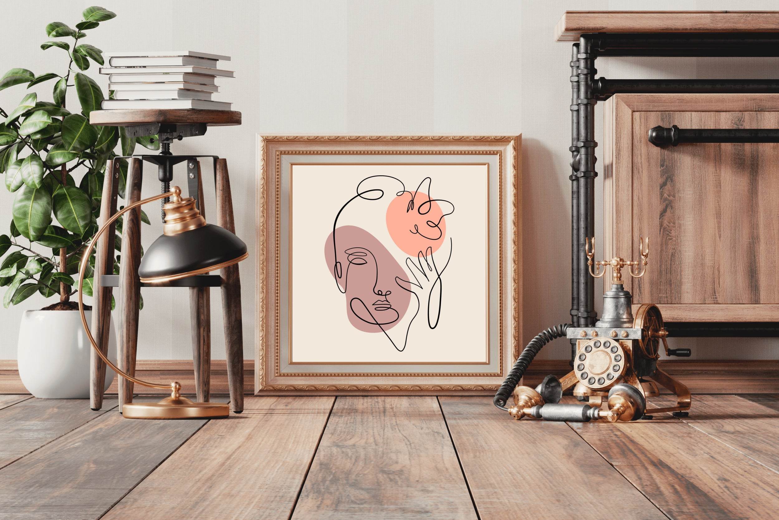 Face Mixed With Hands Wall Art - beink online art store
