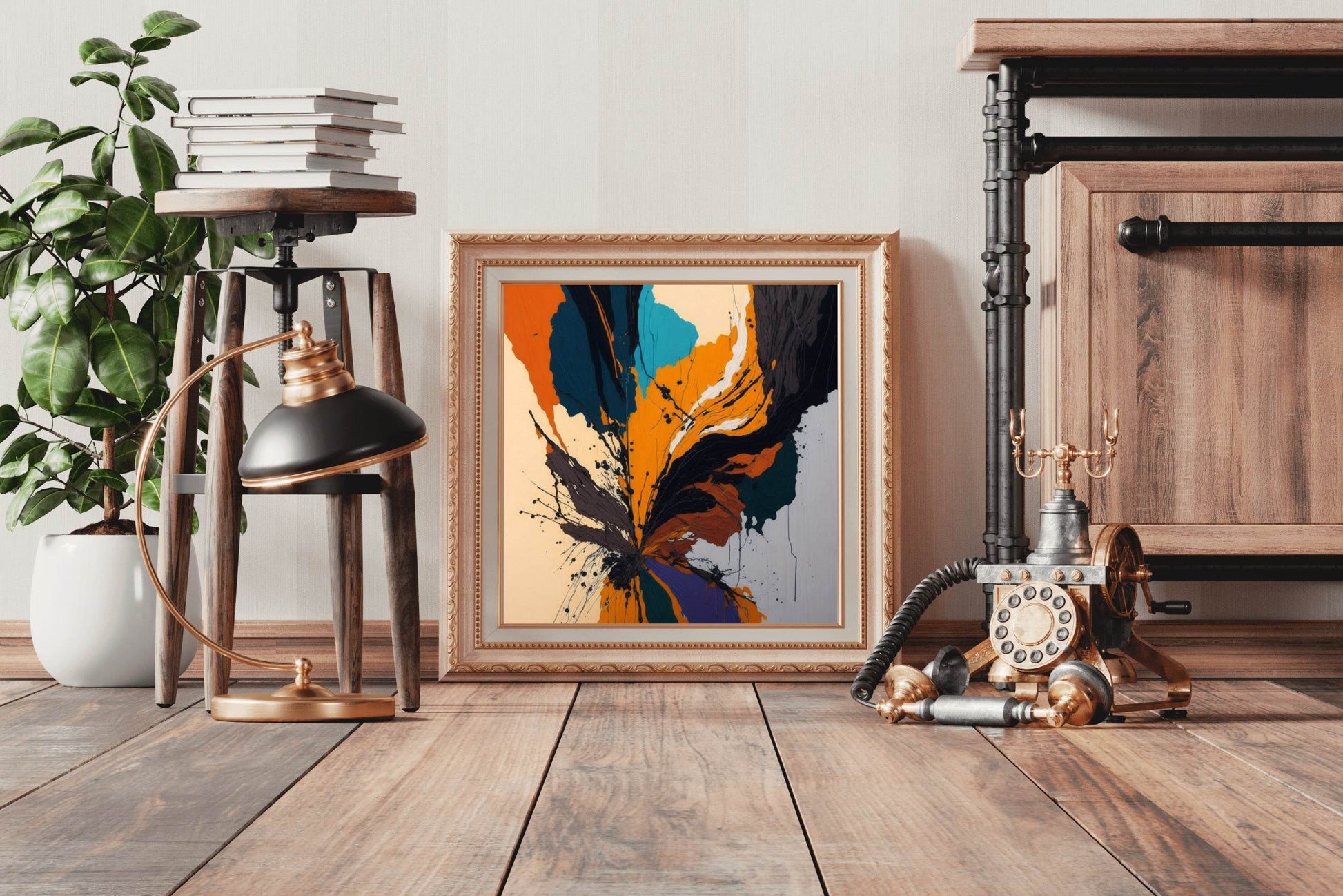 Bold Hand Oil Paint Abstract Wall Art - beink online art store