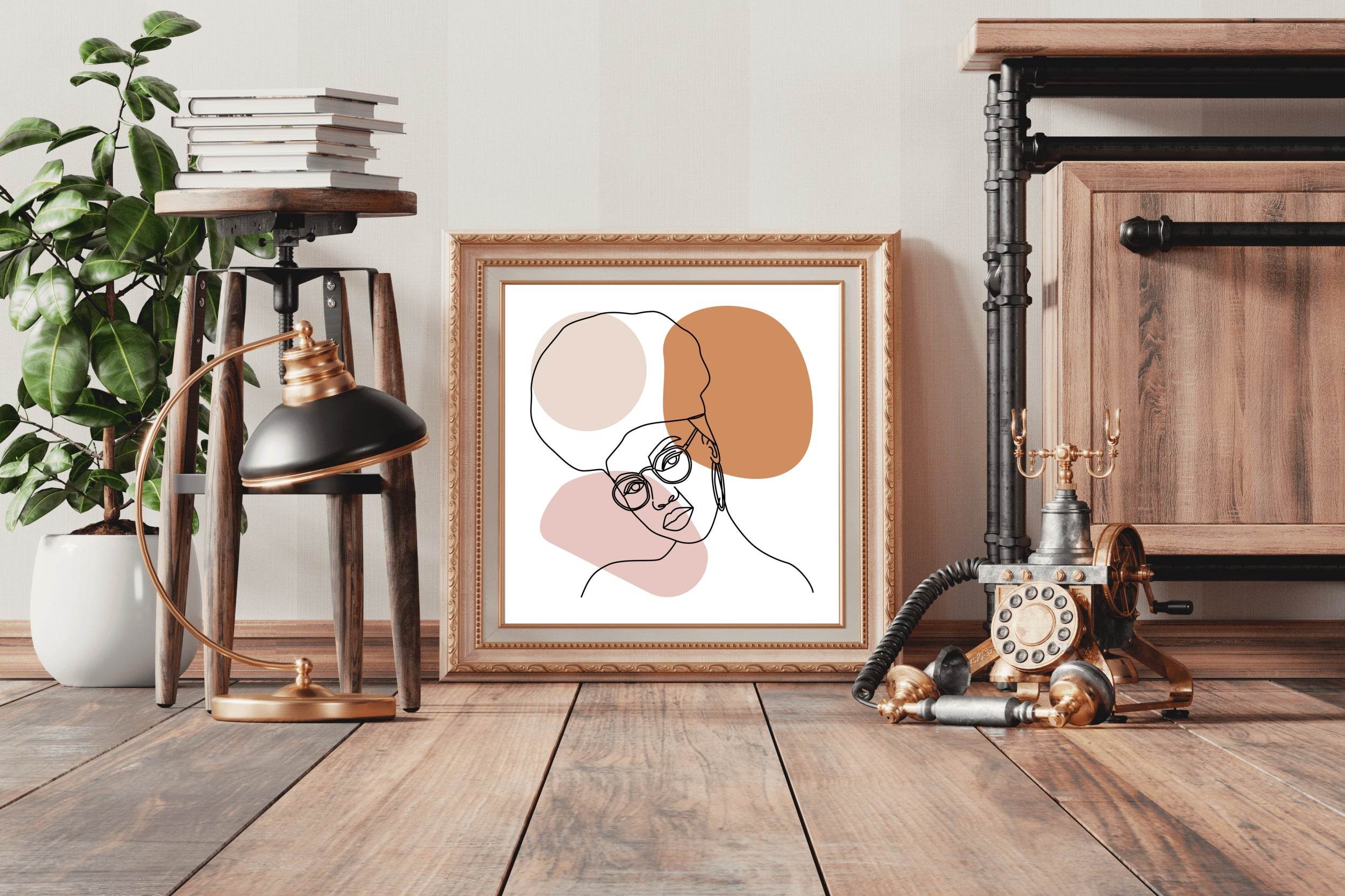 Boho Girl Wall Art - beink online art store