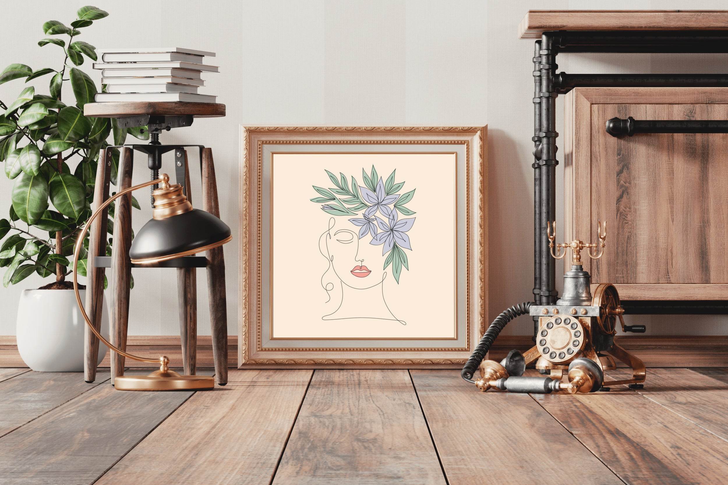 Olive Leaf Wreath Wall Art - beink online art store