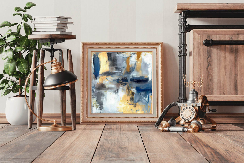 Modern Brush Strokes Abstract Wall Art - beink online art store