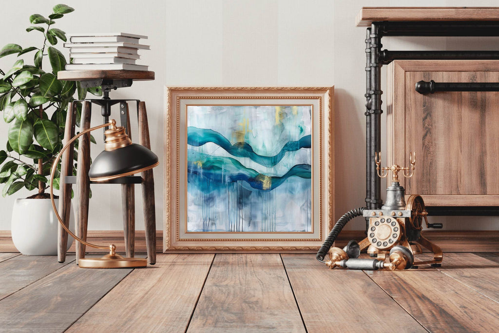 Elegent Water Paint Abstract Wall Art - beink online art store