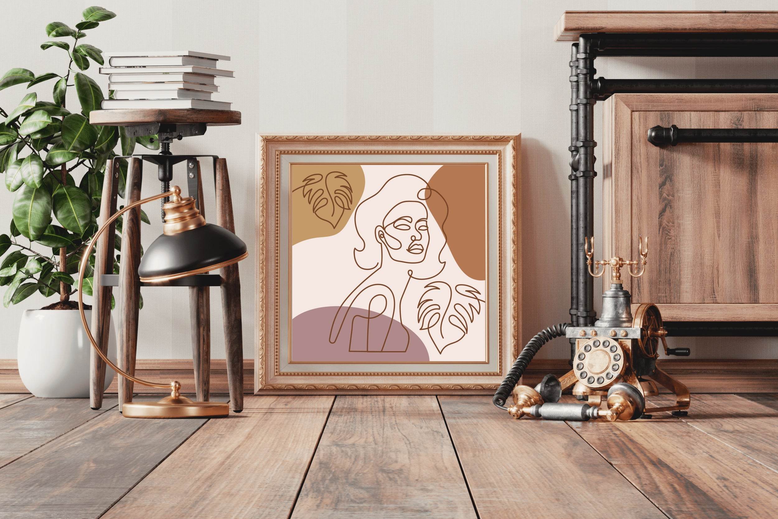 Girl Line Art - beink online art store