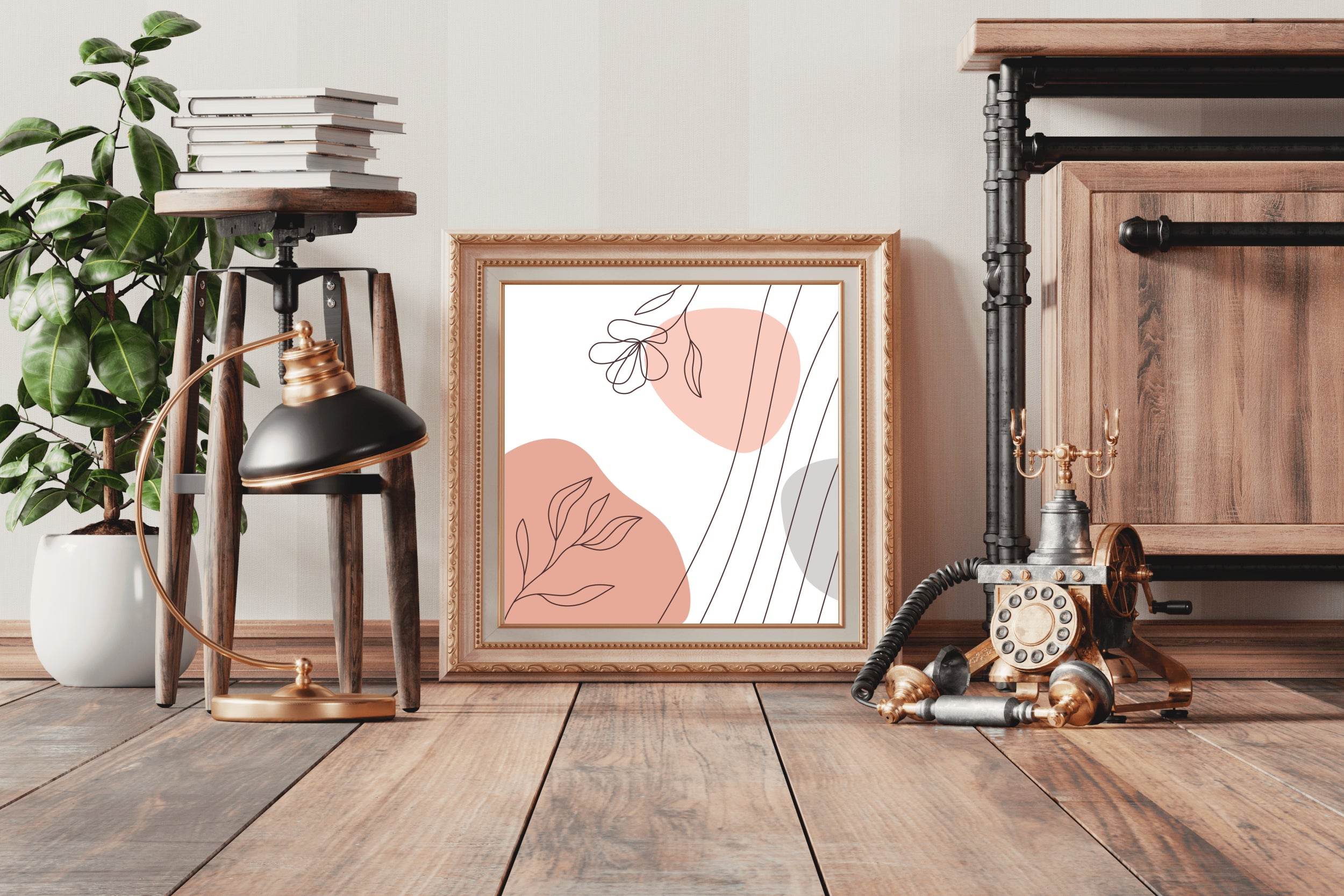 Floral Line Art Minimalist - beink online art store