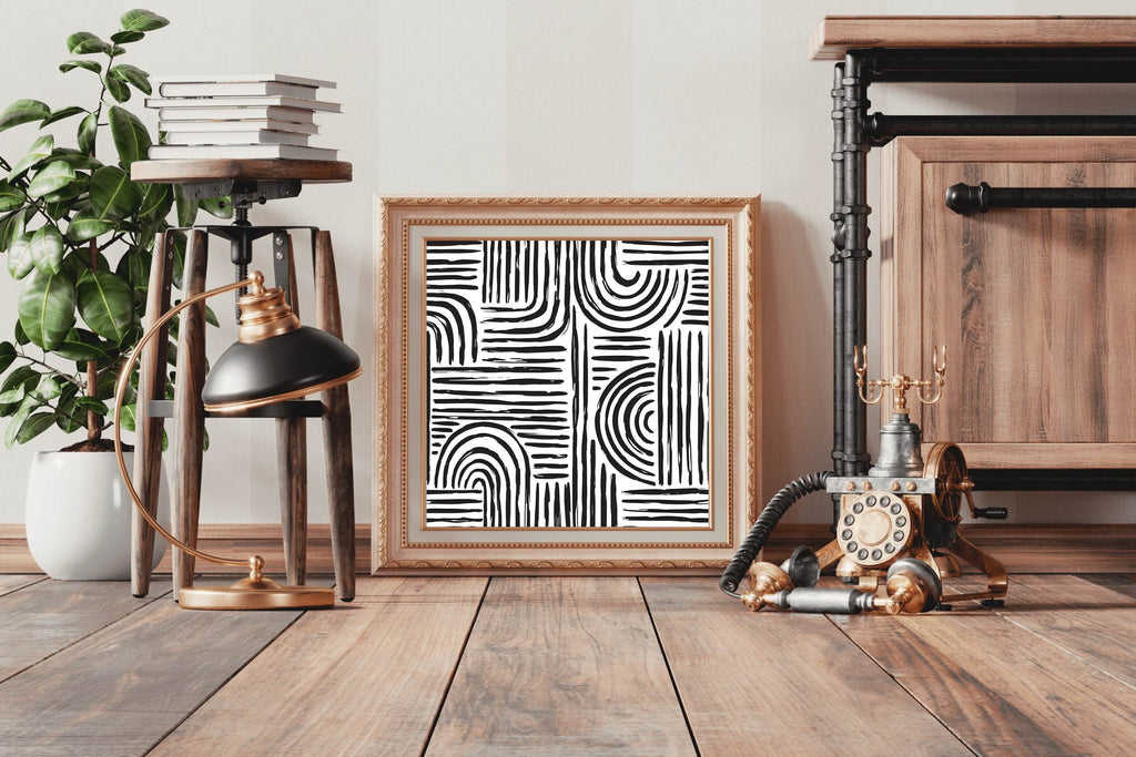 Hand Drawn Brush Strokes Wall Art - beink online art store