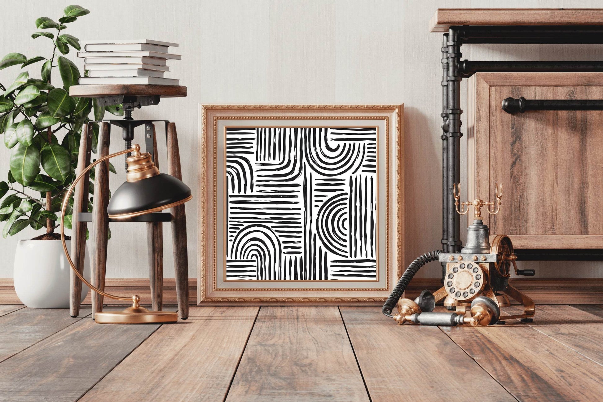 Hand Drawn Brush Strokes Wall Art - beink online art store