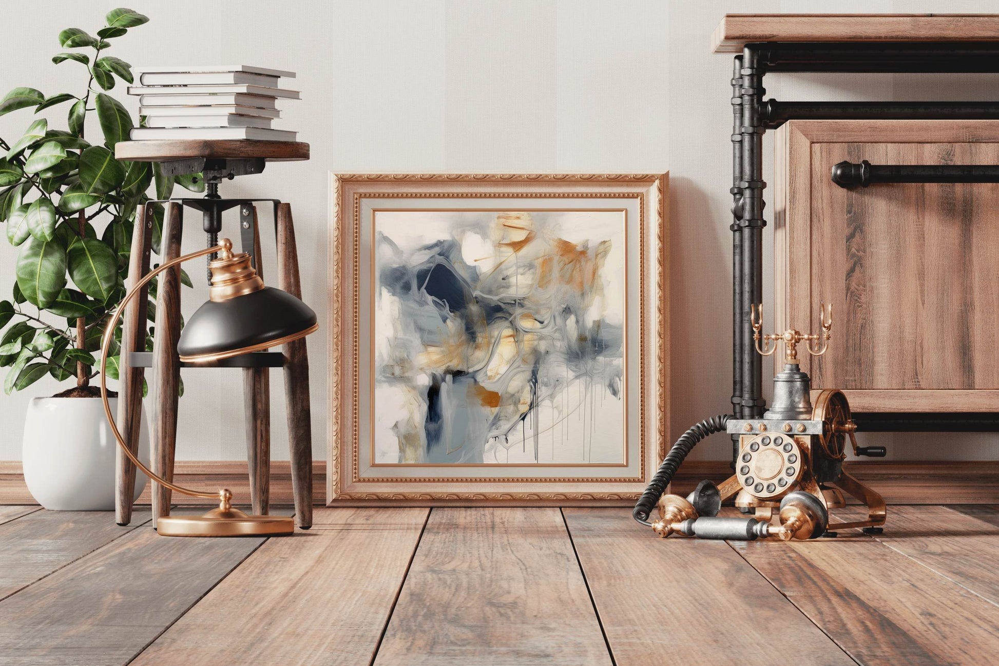 Multicolor Water Paint Abstract Wall Art - beink online art store