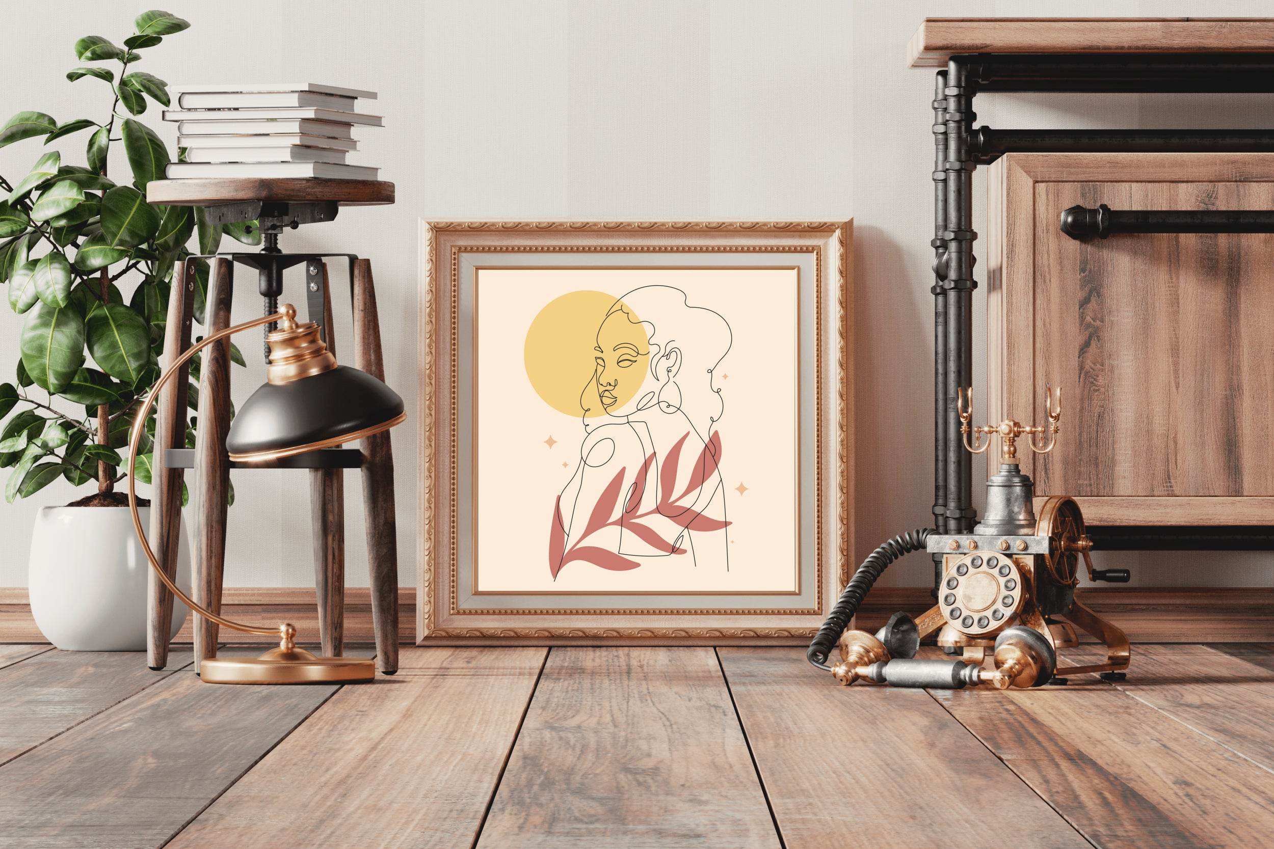 The Shadow Of a Flower On Woman Body - beink online art store