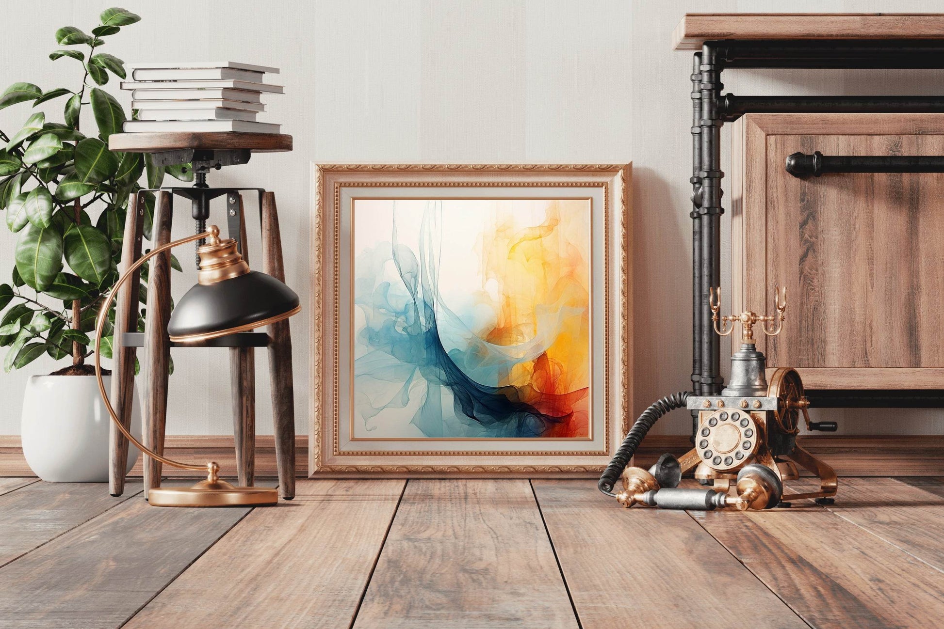 Colorful Ink Background Modern Abstract Wall Art - beink online art store