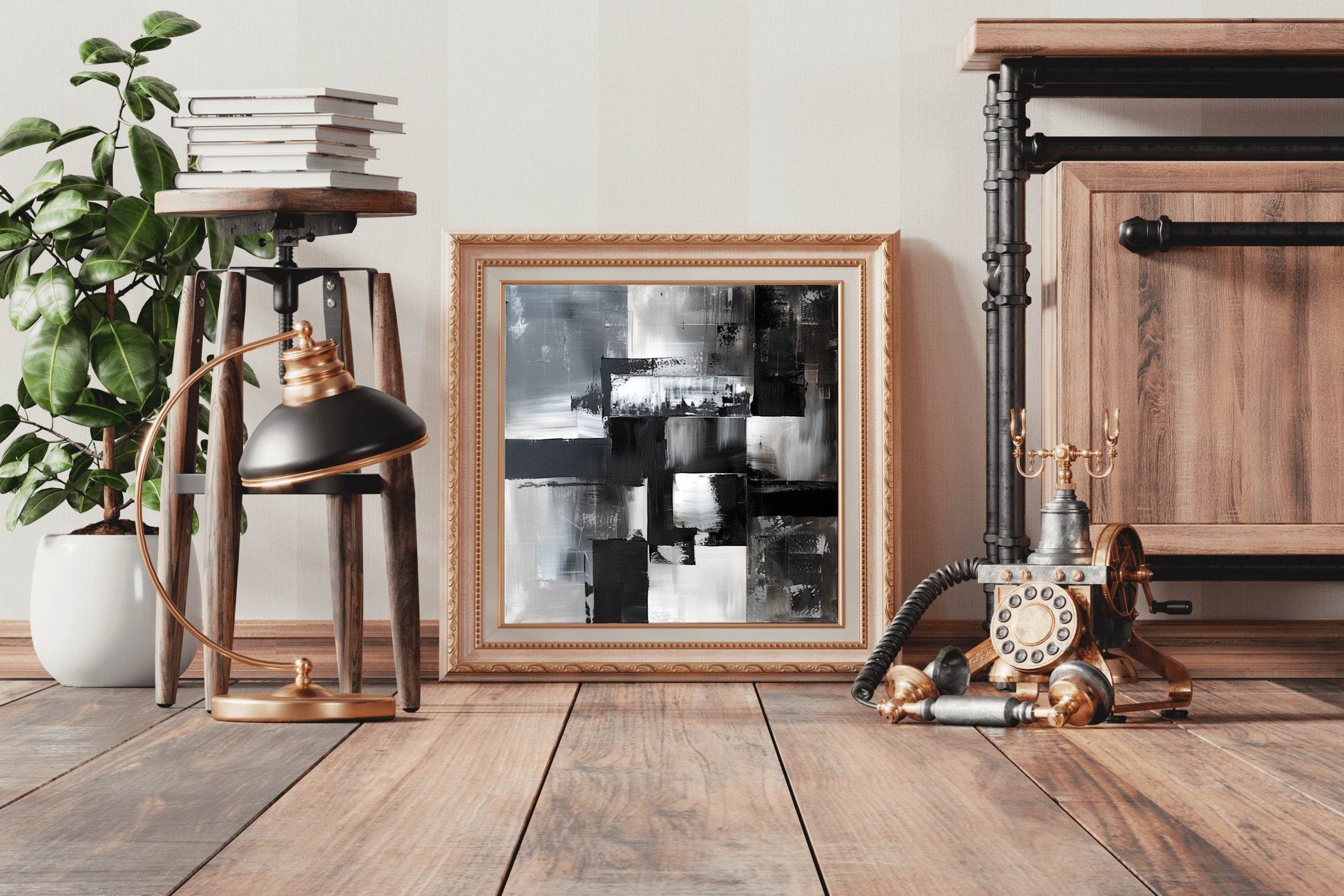 Monochrome Reflections Modren Wall Art - beink online art store