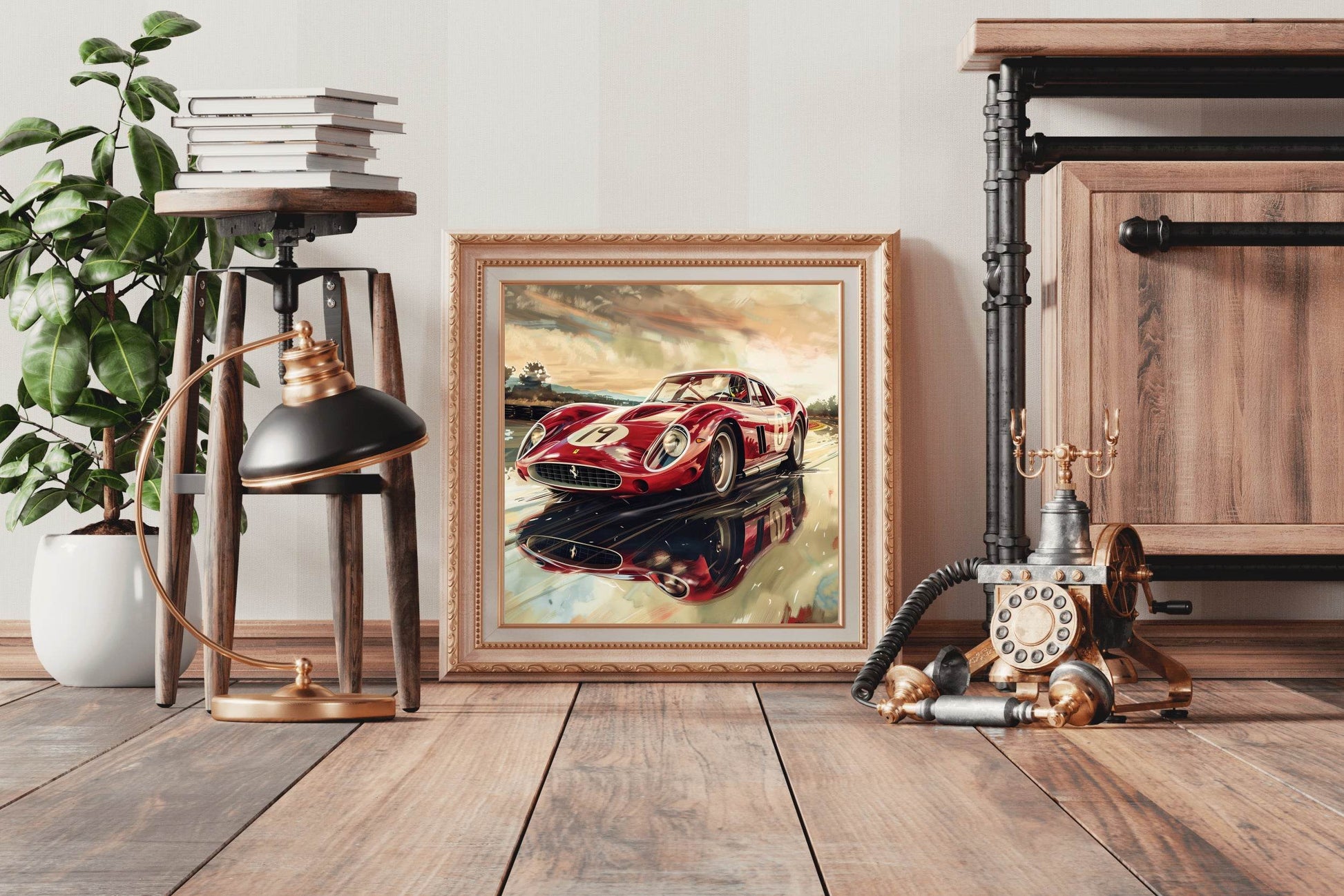 Ferrari 250 Gto Red Wall Art - beink online art store