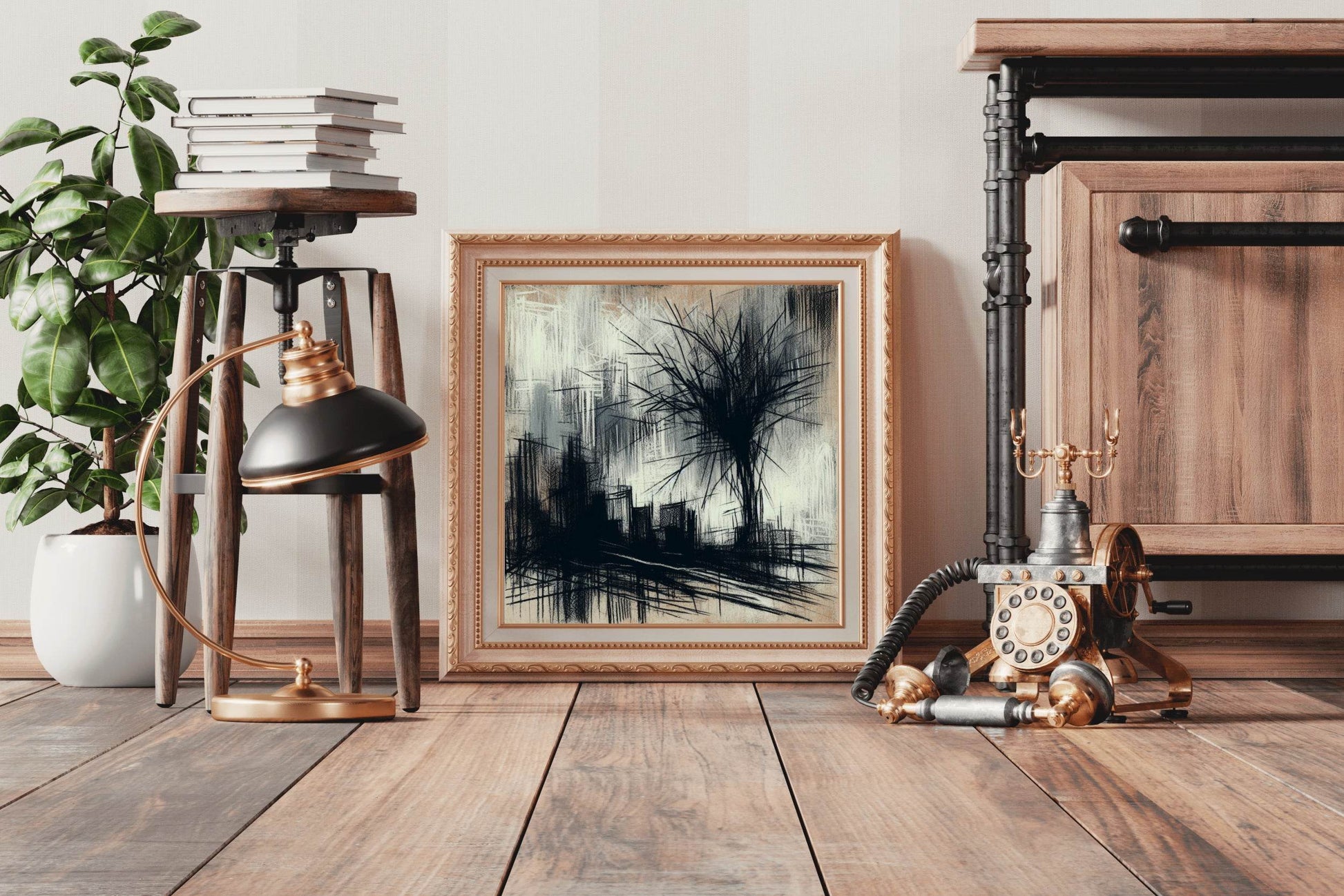 Creative Road Side Visualization Abstract Wall Art - beink online art store
