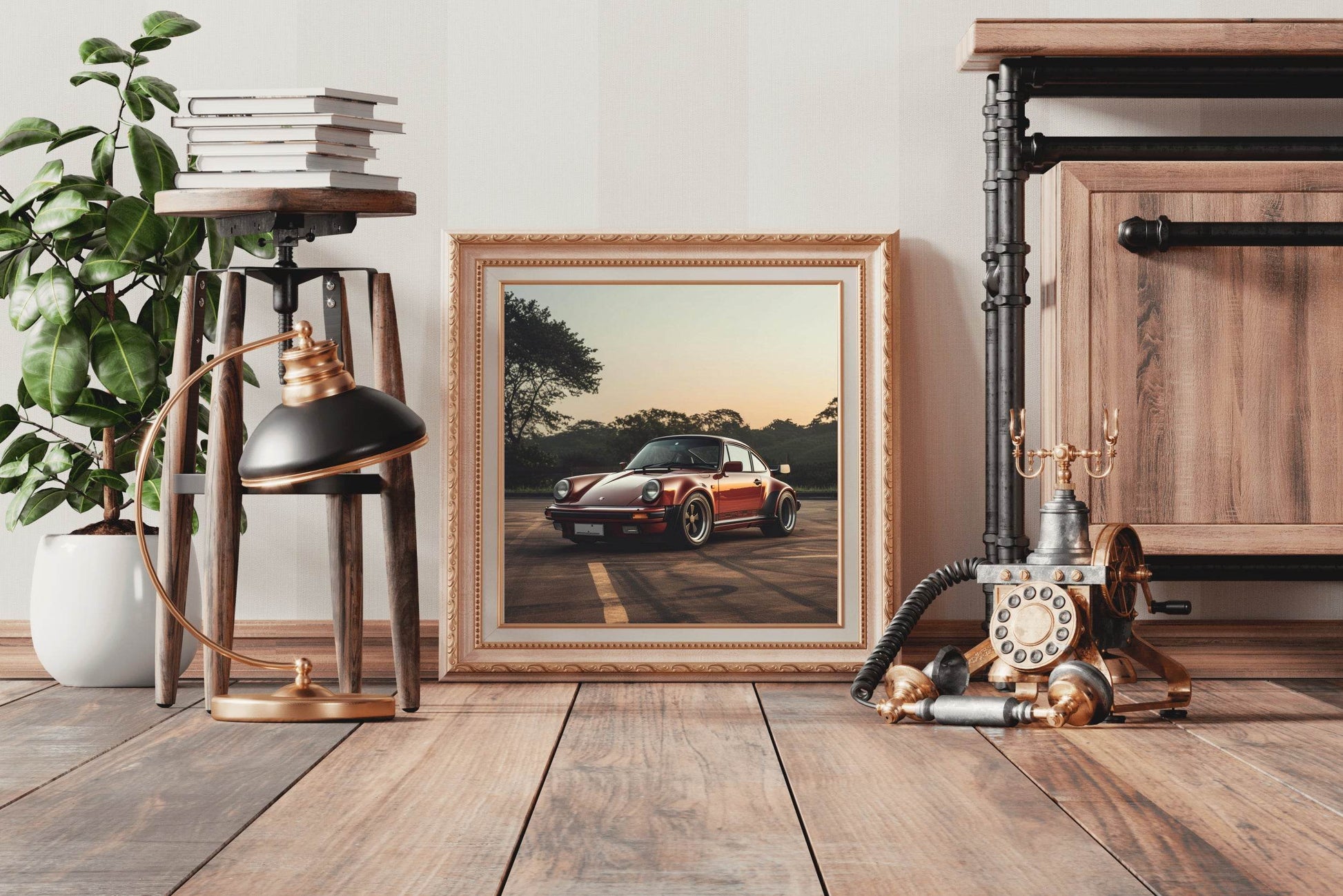 Porsche930 Turbo Red Wall Art - beink online art store