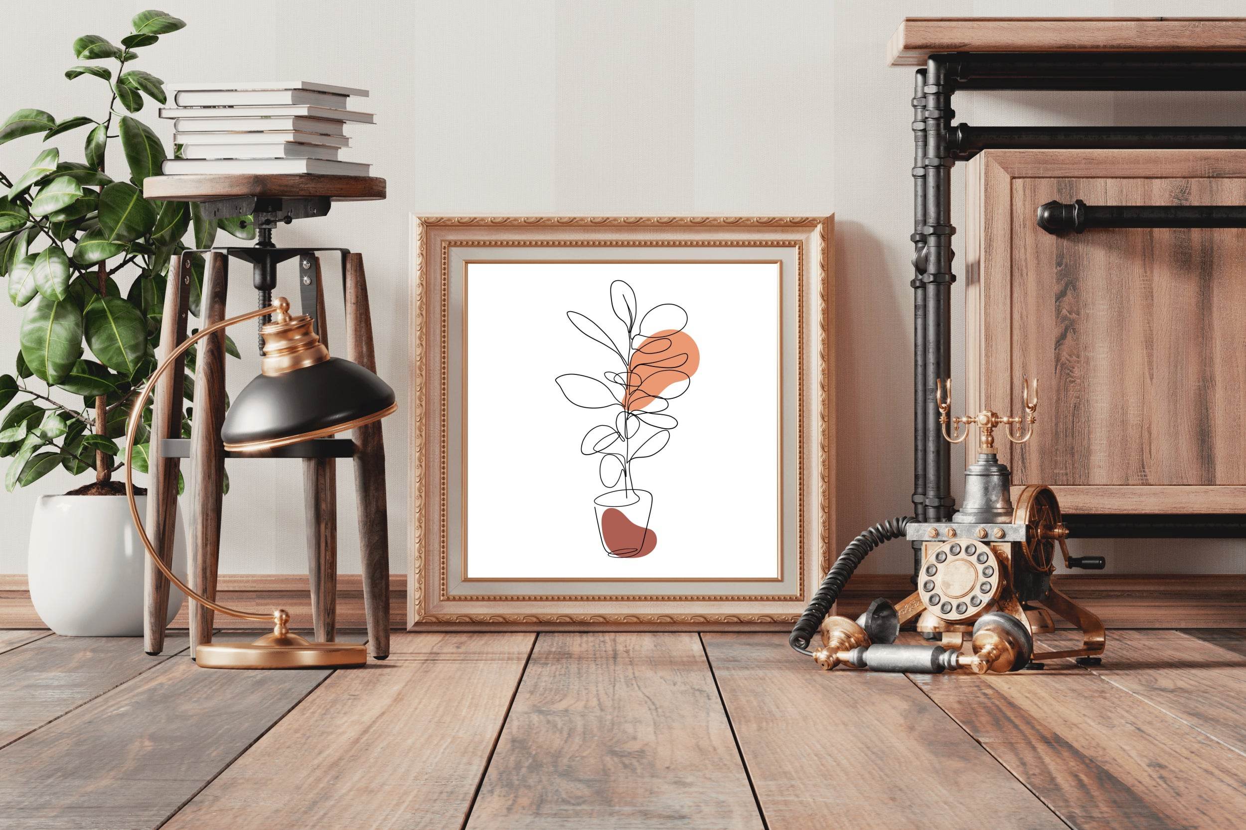 Flannel Flower Branch Wall Art - beink online art store
