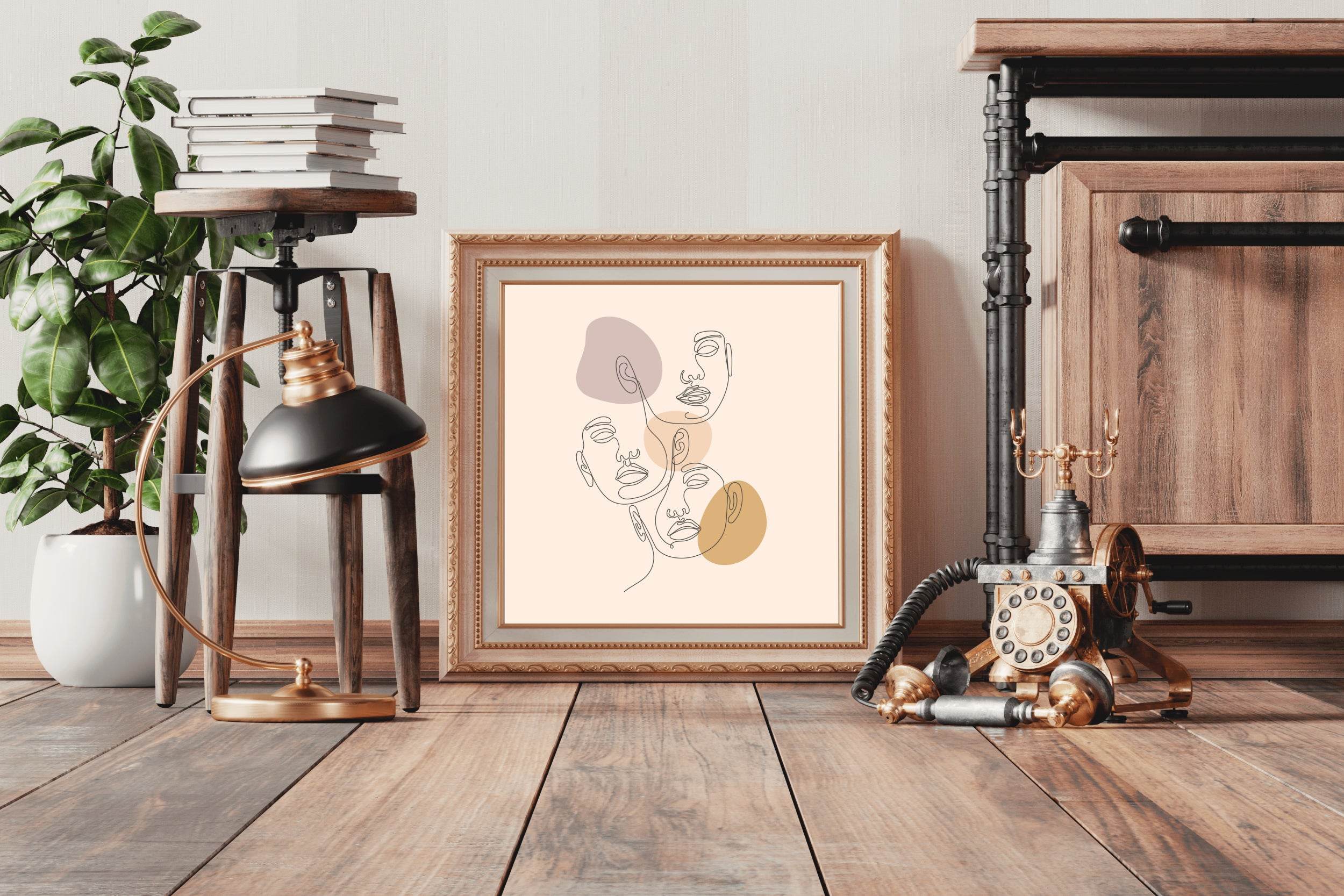 Designing Face Mask By Hand Wall Art - beink online art store
