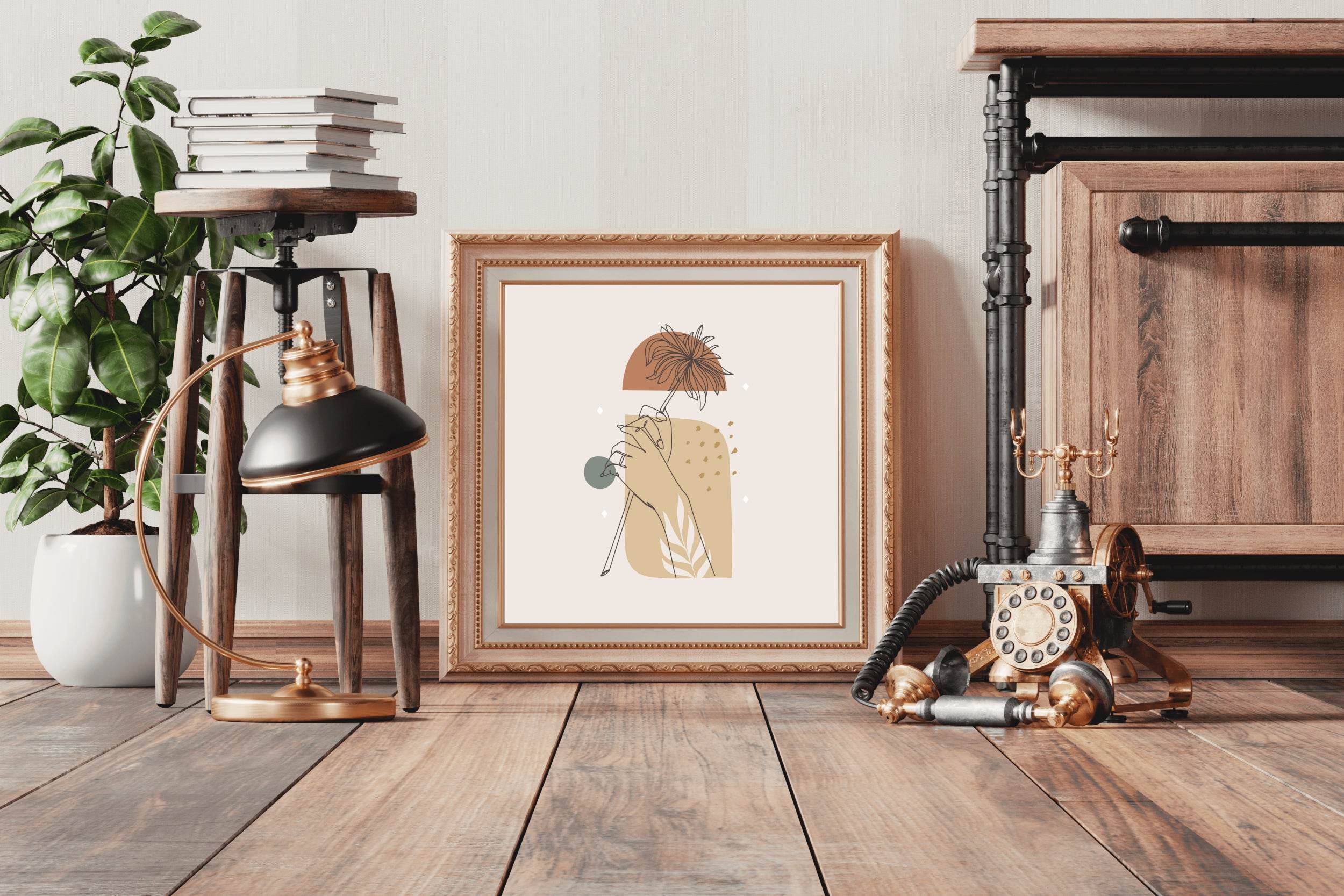 Chrysanthemum in Hand Wall Art - beink online art store