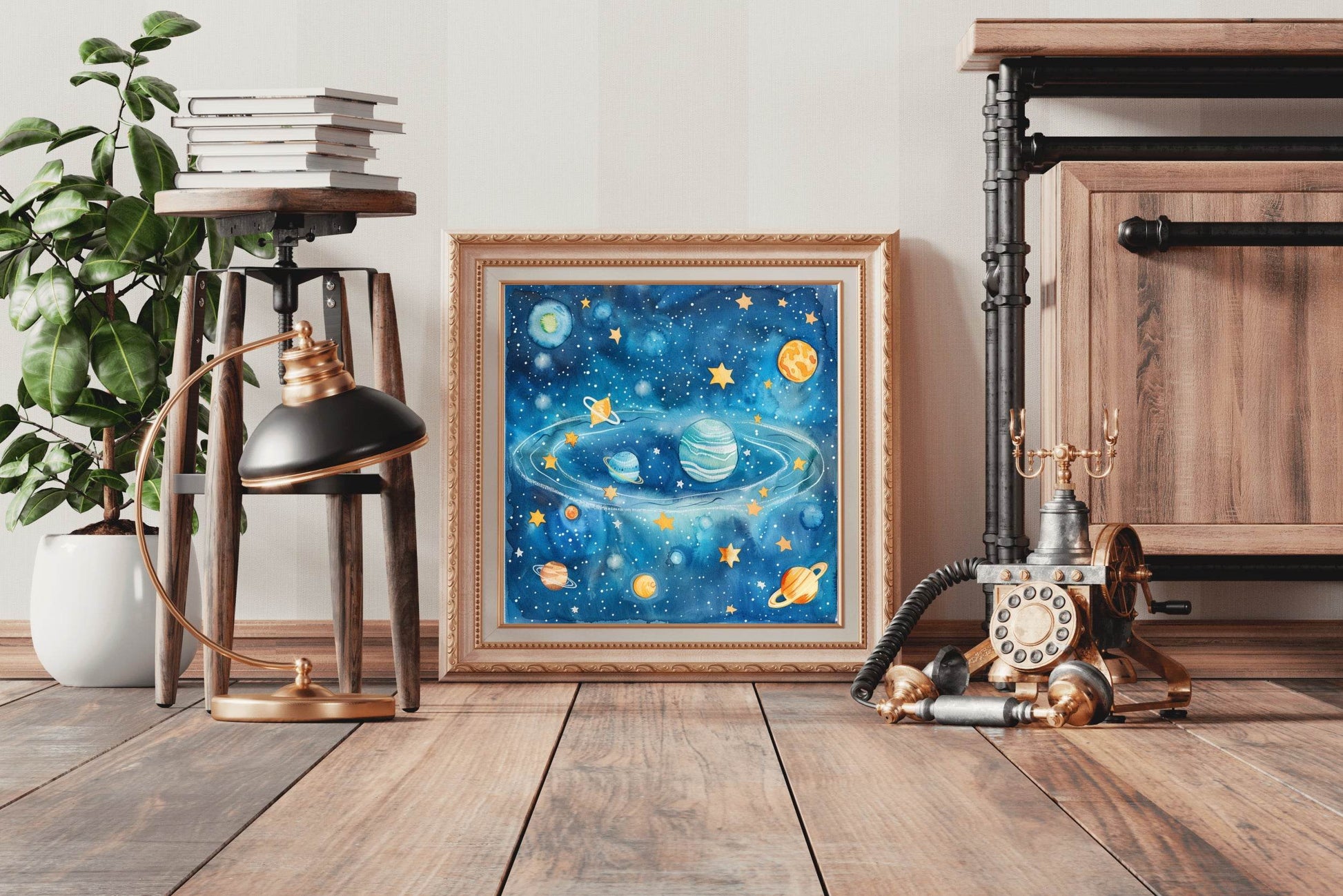 Kids Solar System Exploring the Night Sky - beink online art store