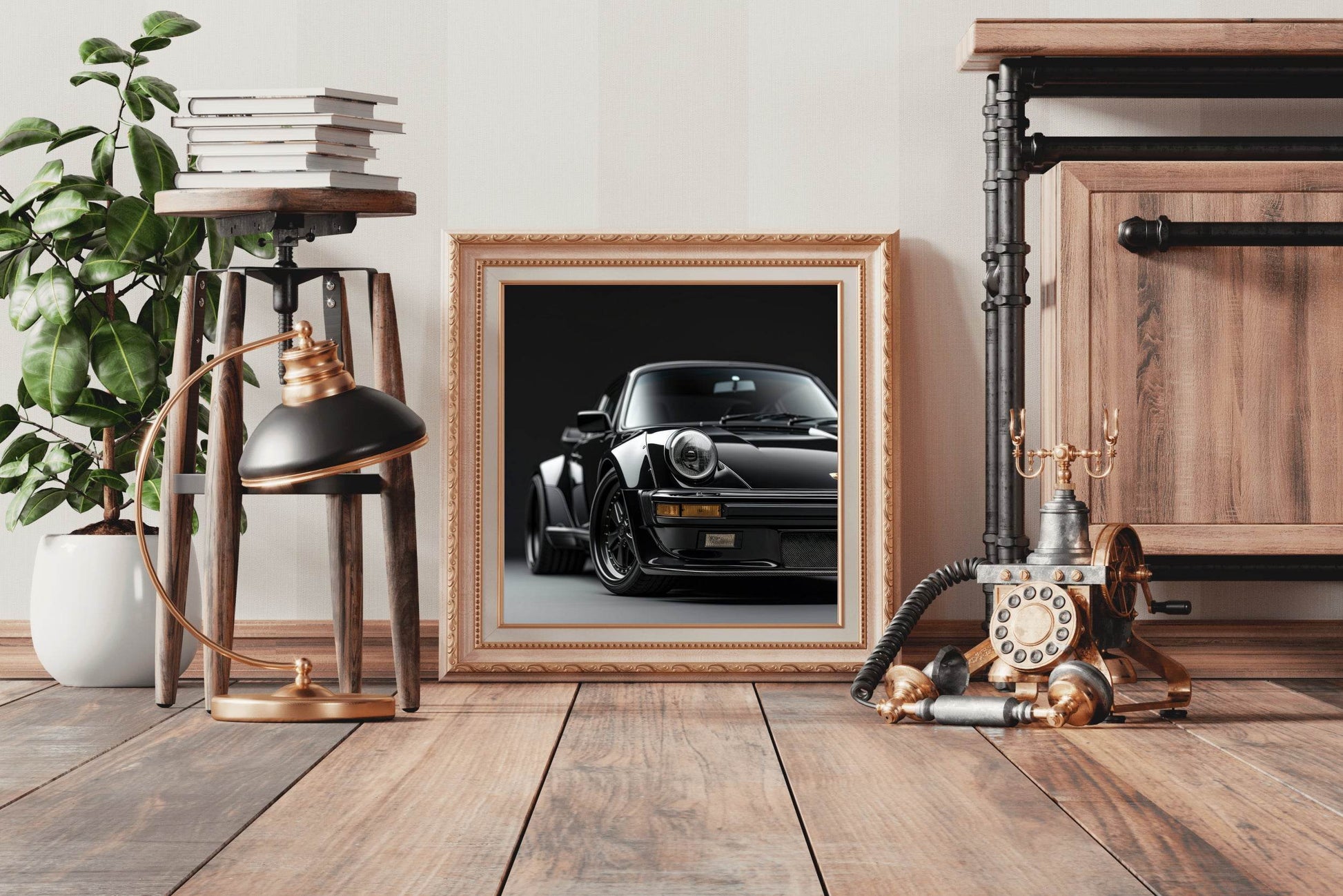 Porsche 911 Turbo (Black Bird) Wall Art - beink online art store