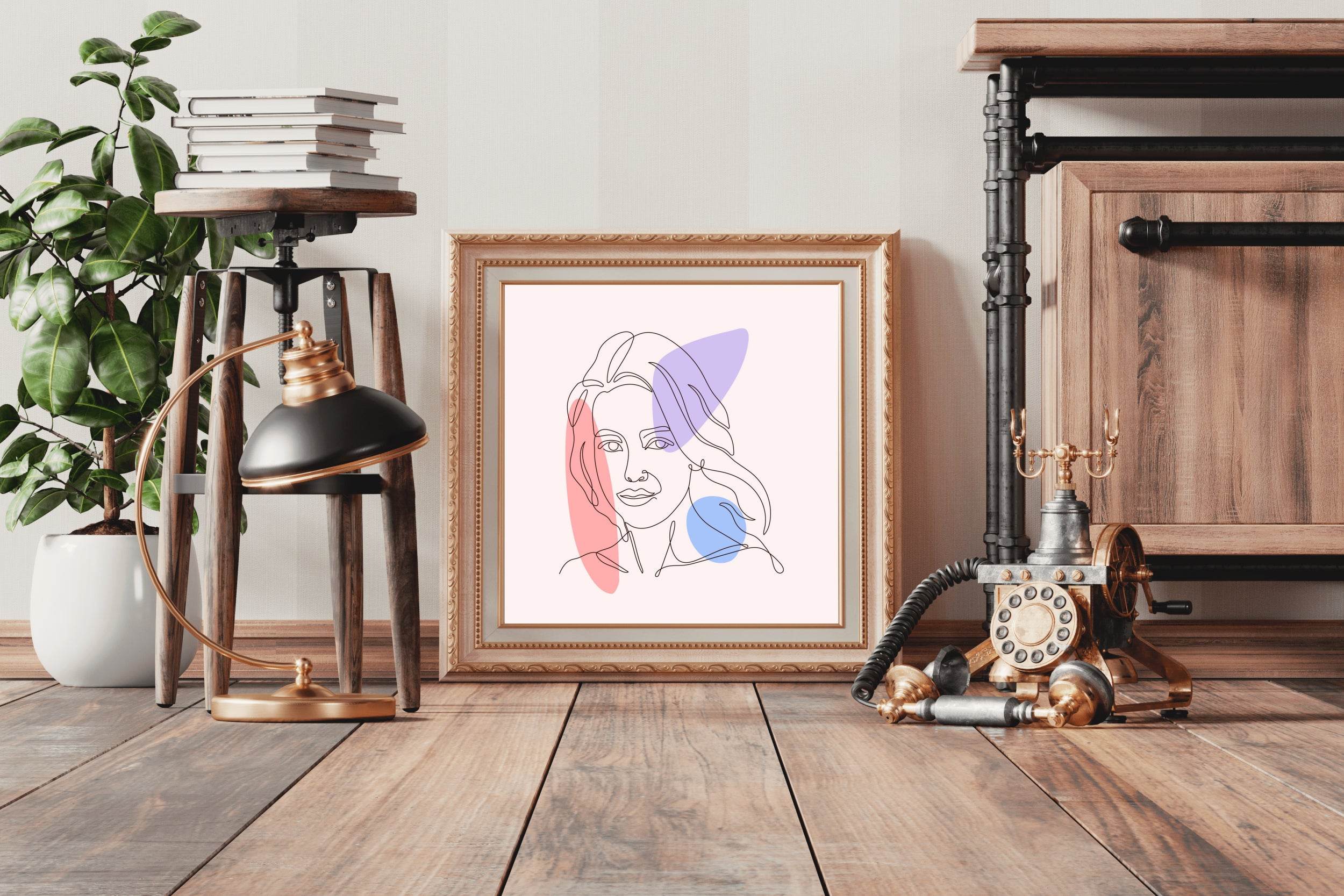 Beautiful Blonde Woman Wall Art - beink online art store
