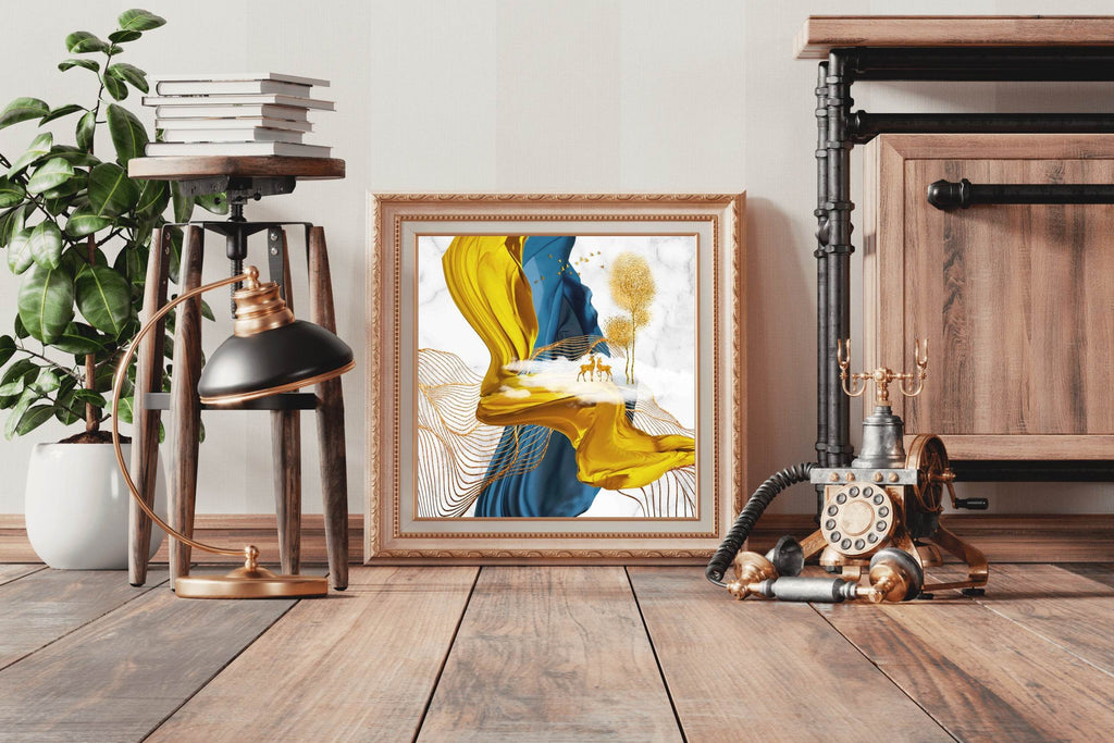 Elegant Dear View Abstract Wall Art - beink online art store