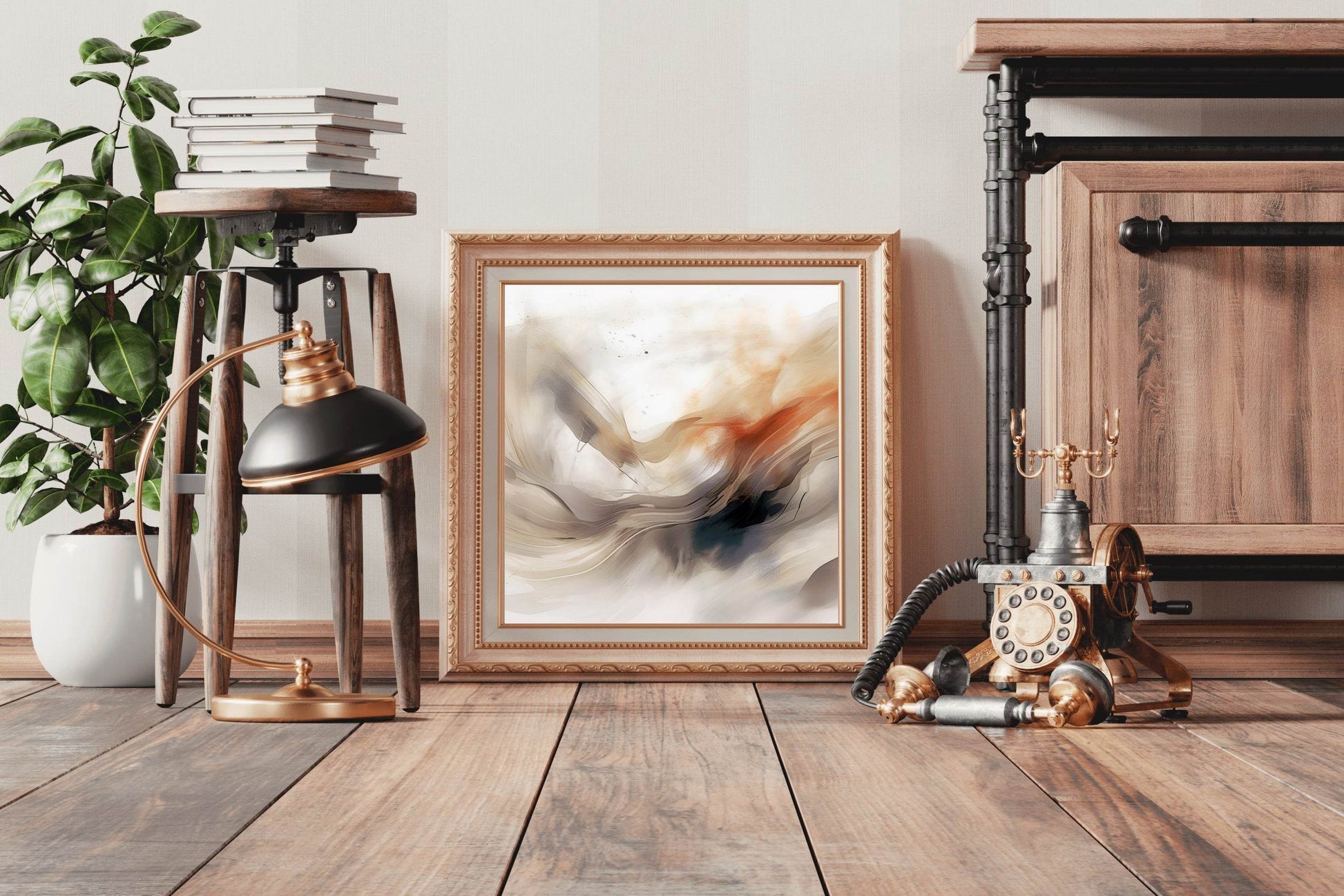Air Waves in Desert Abstract Wall Art - beink online art store