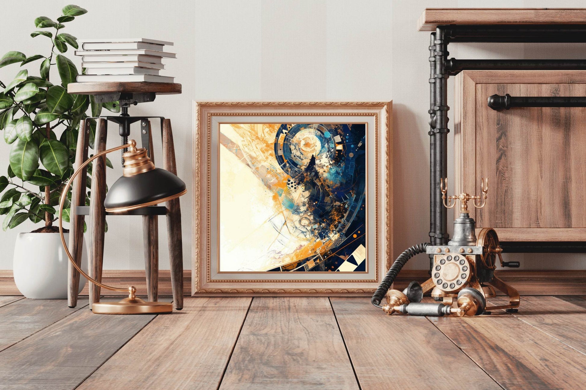Clock Abstract Wall Art - beink online art store