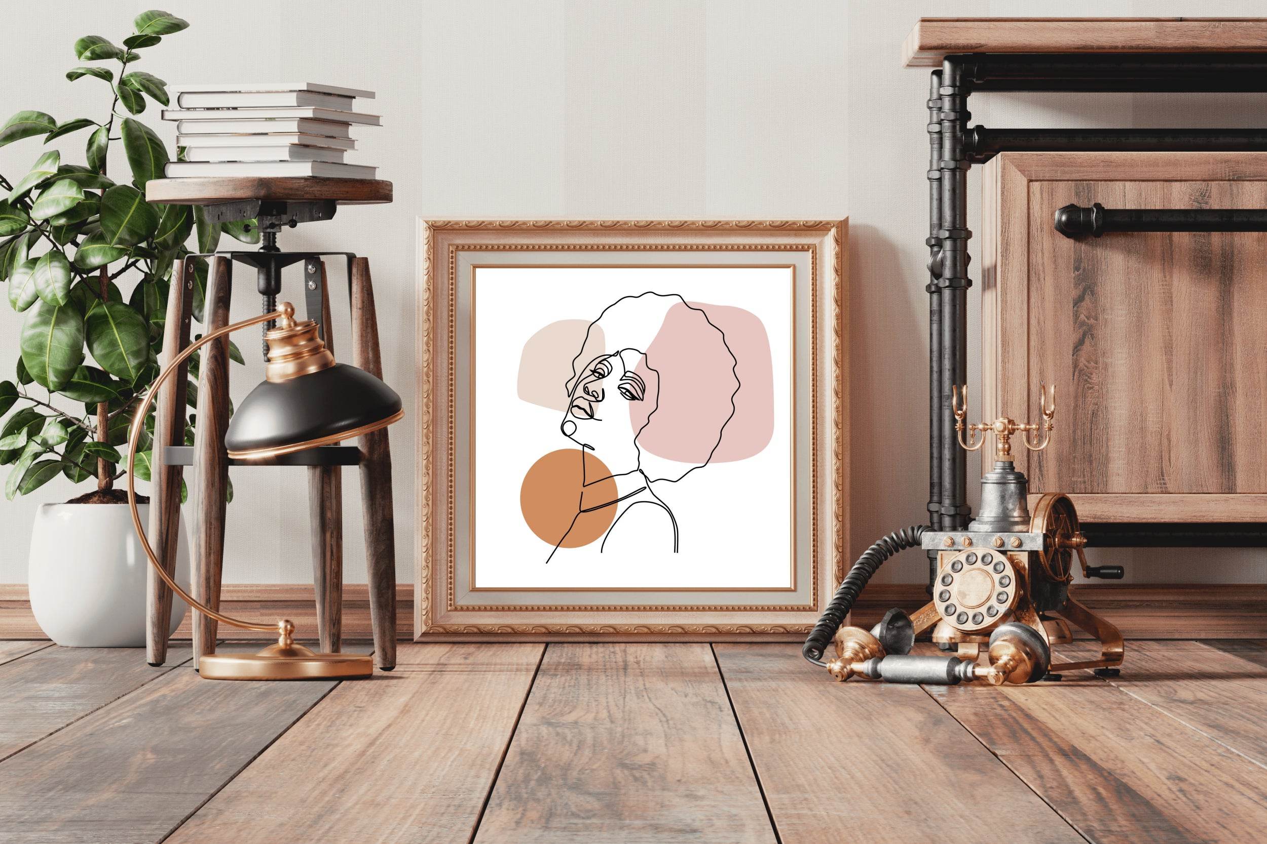 Blonde Black Woman Wall Art - beink online art store