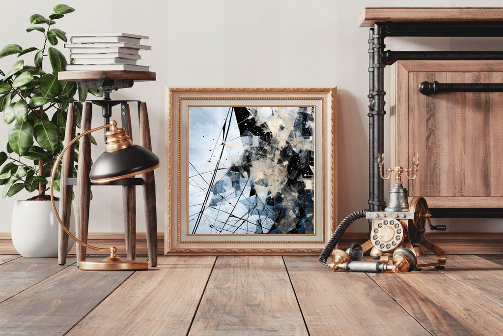 Broken Glass Abstract Wall Art - beink online art store
