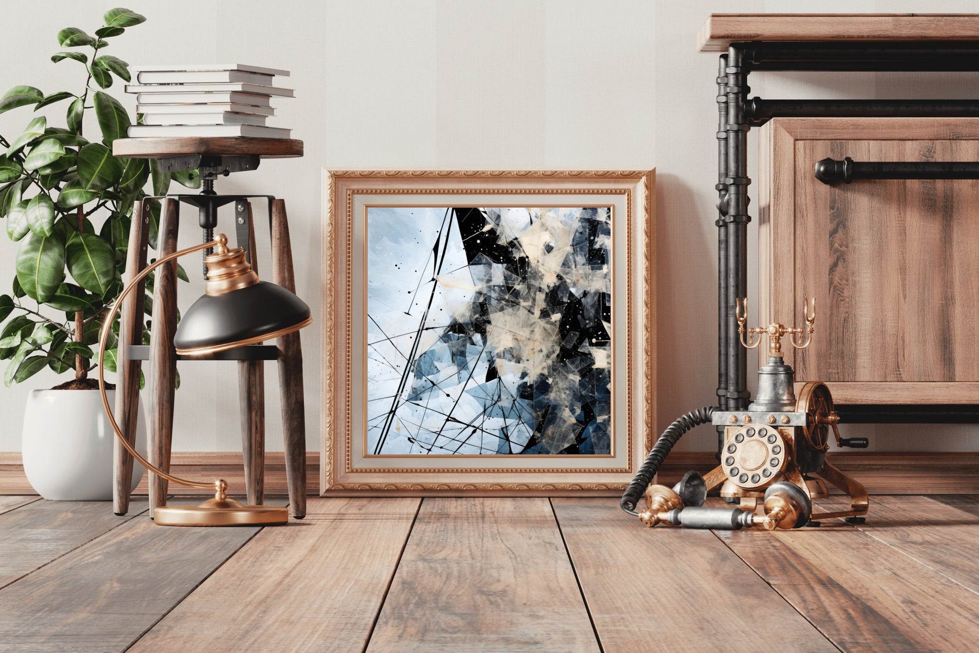 Broken Glass Abstract Wall Art - beink online art store