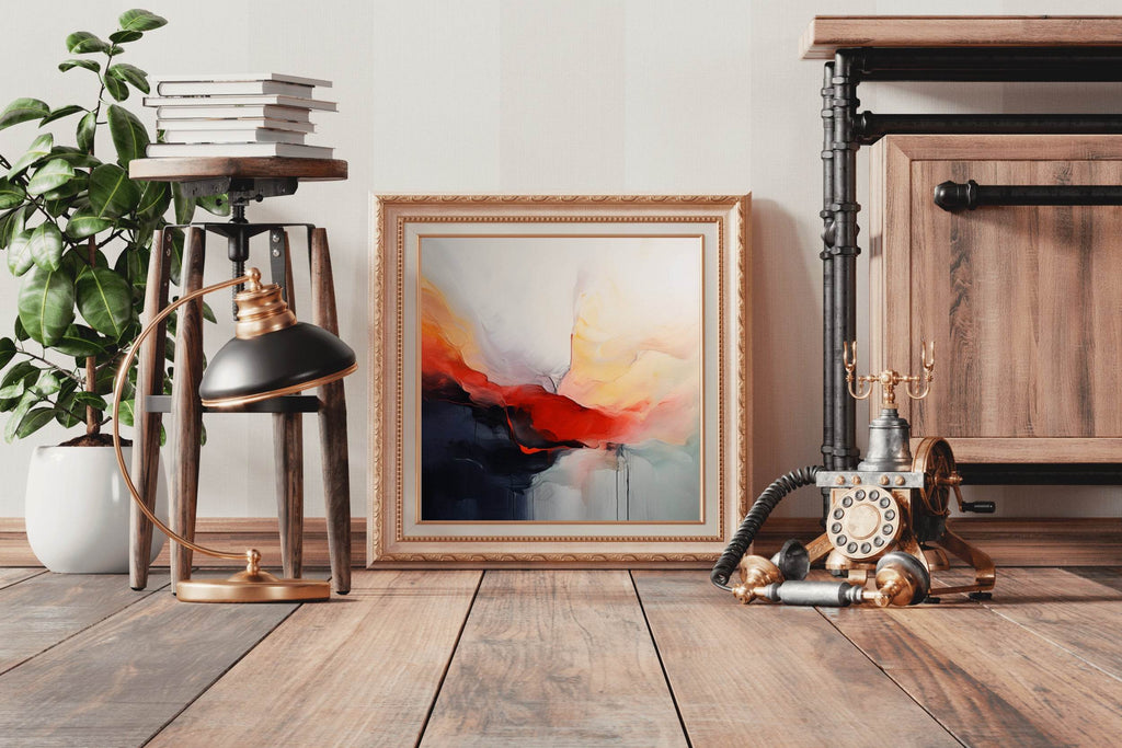 Digital Water Color Vibrant Abstract Wall Art - beink online art store