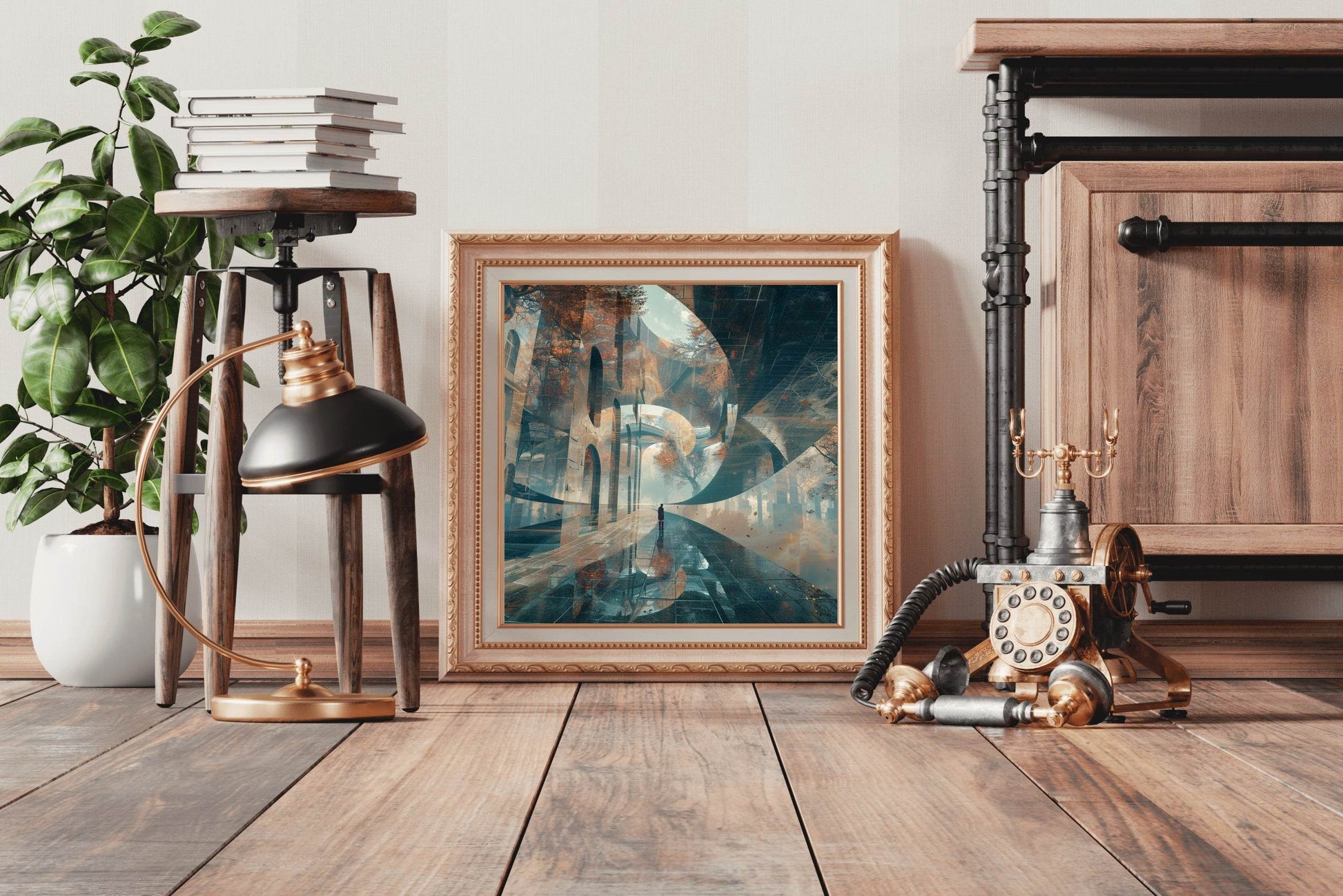 Digital Corridor Abstract Wall Art - beink online art store