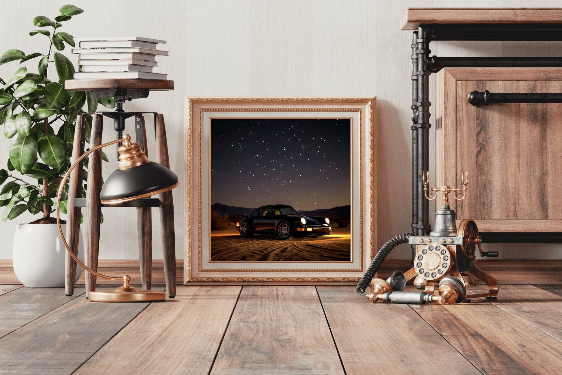 Porsche RS Ever Black Wall Art - beink online art store