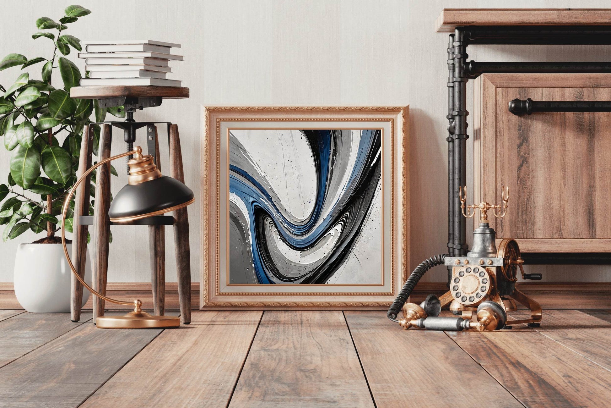 Dirt Road Painting Abstract Wall Art - beink online art store