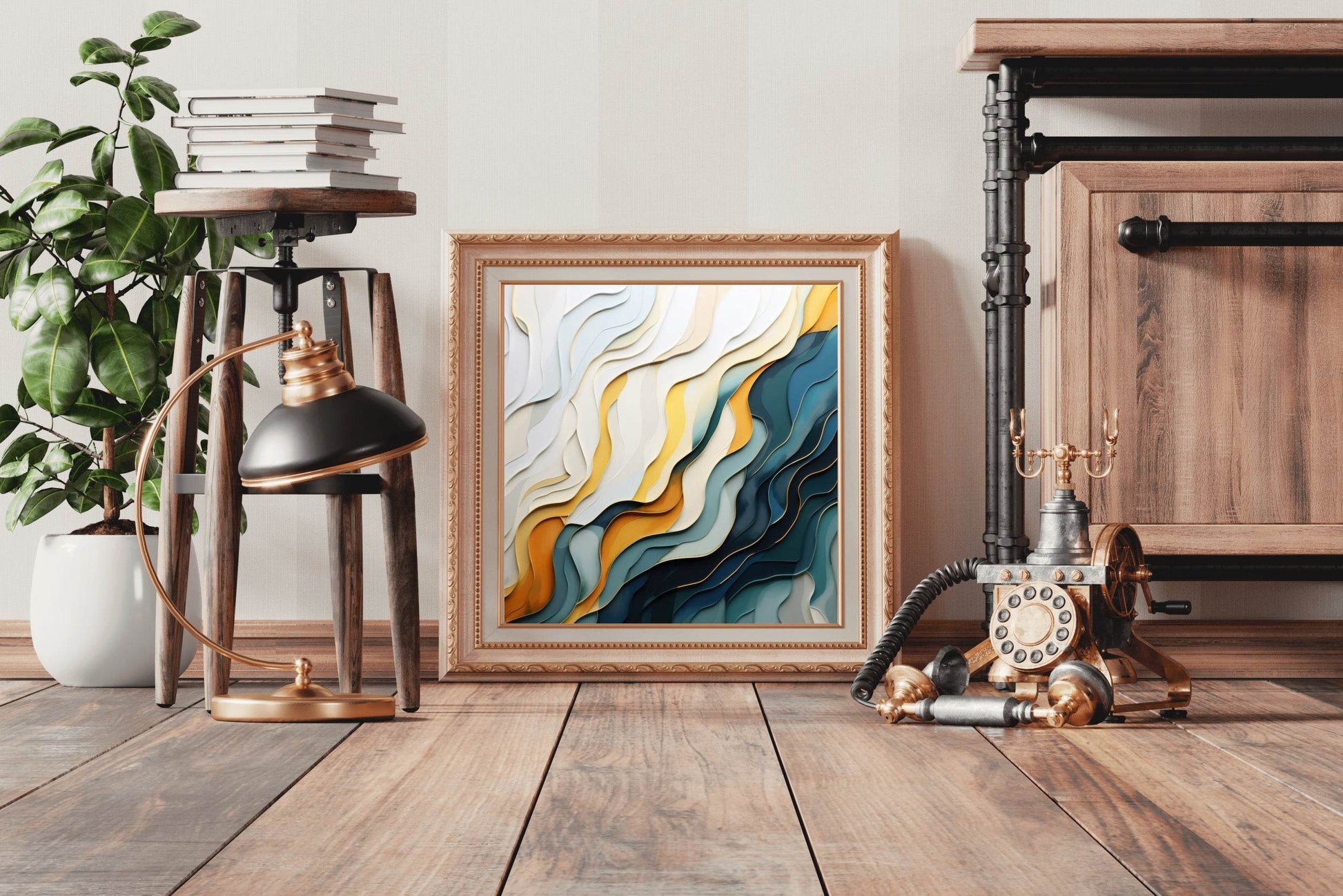 Paper Layers Abstract Wall Art - beink online art store