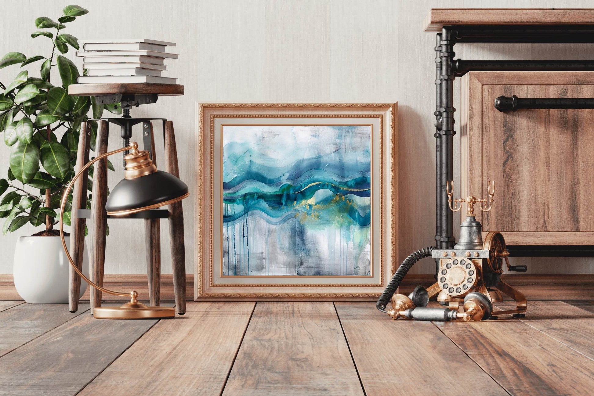 Water Paint Abstract Wall Art - beink online art store
