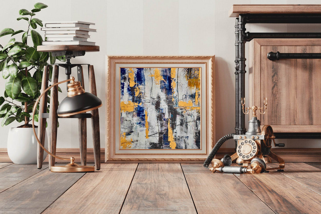 Brush Stroke Patch Abstract Wall Art - beink online art store