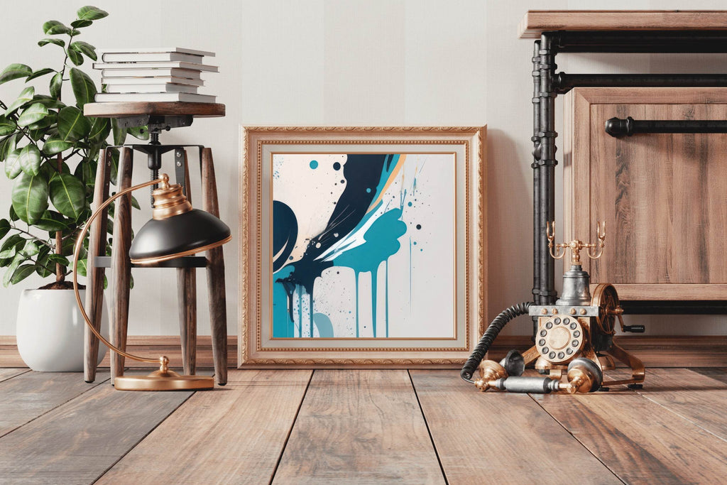 Liquid Paint On The Wall Abstract Wall Art - beink online art store