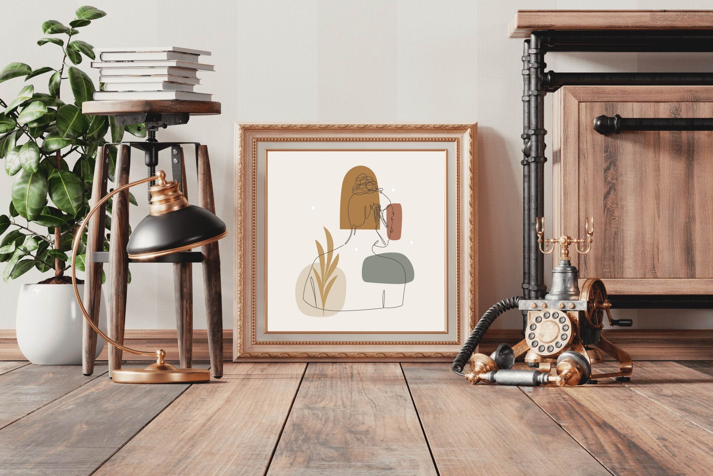 Behind The Beautiful Body of Woman Wall Art - beink online art store