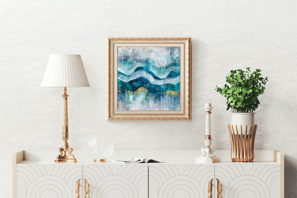 Mountain Brush Strokes Abstract Wall Art - beink online art store