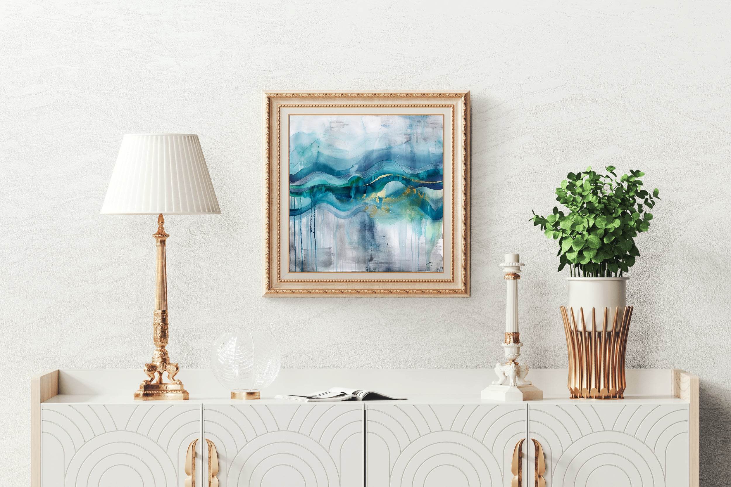 Water Paint Abstract Wall Art - beink online art store