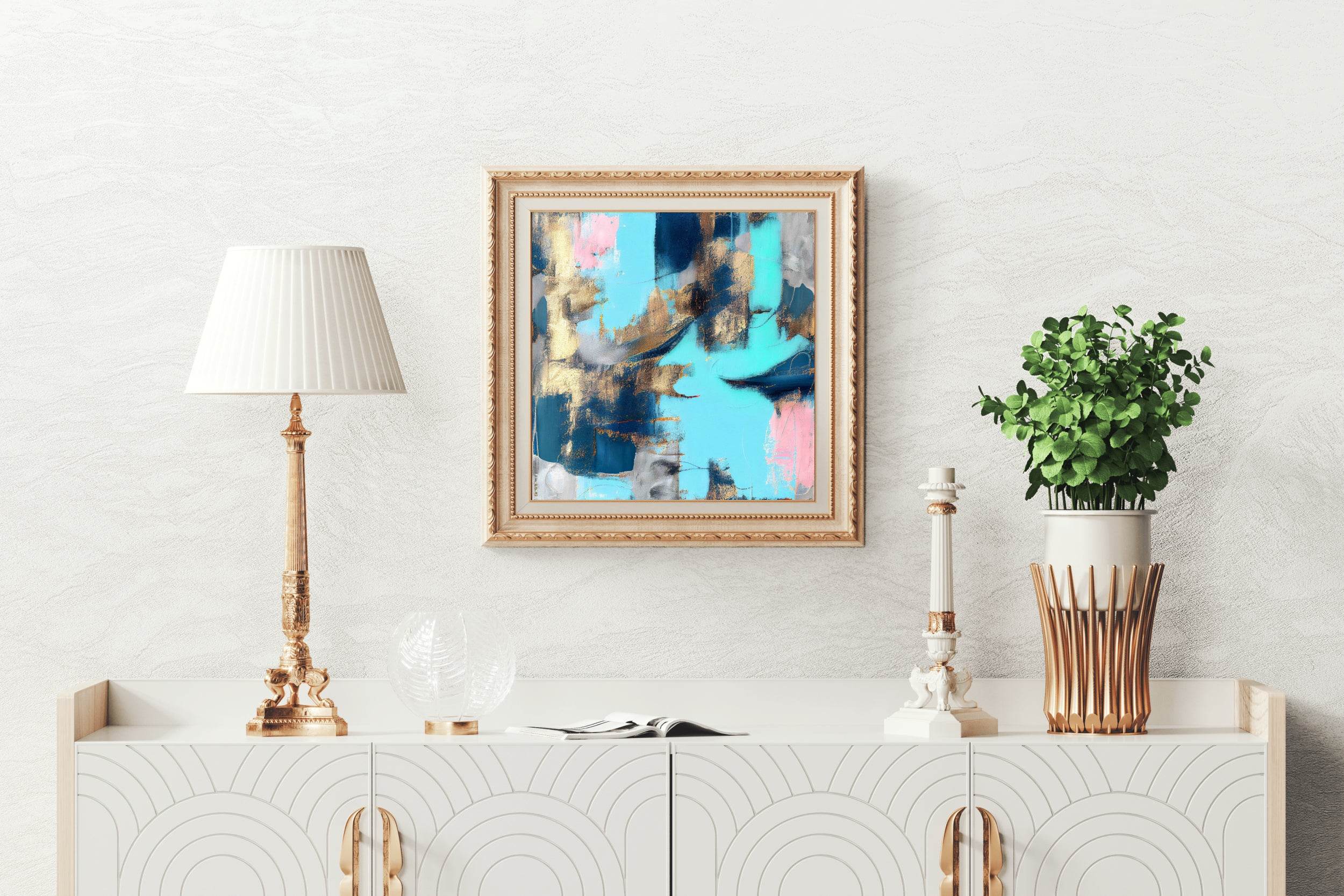 Acrylic Painting Stroke Abstract Wall Art - beink online art store