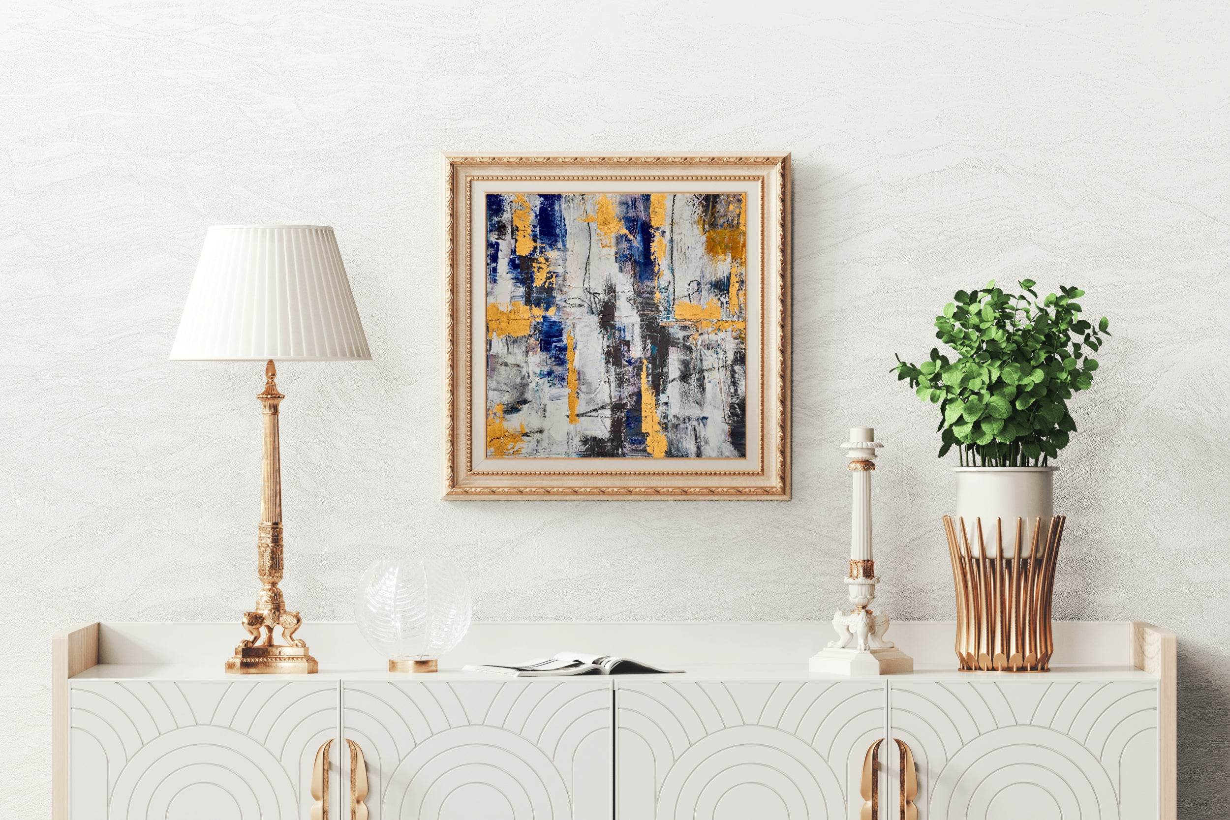 Brush Stroke Patch Abstract Wall Art - beink online art store