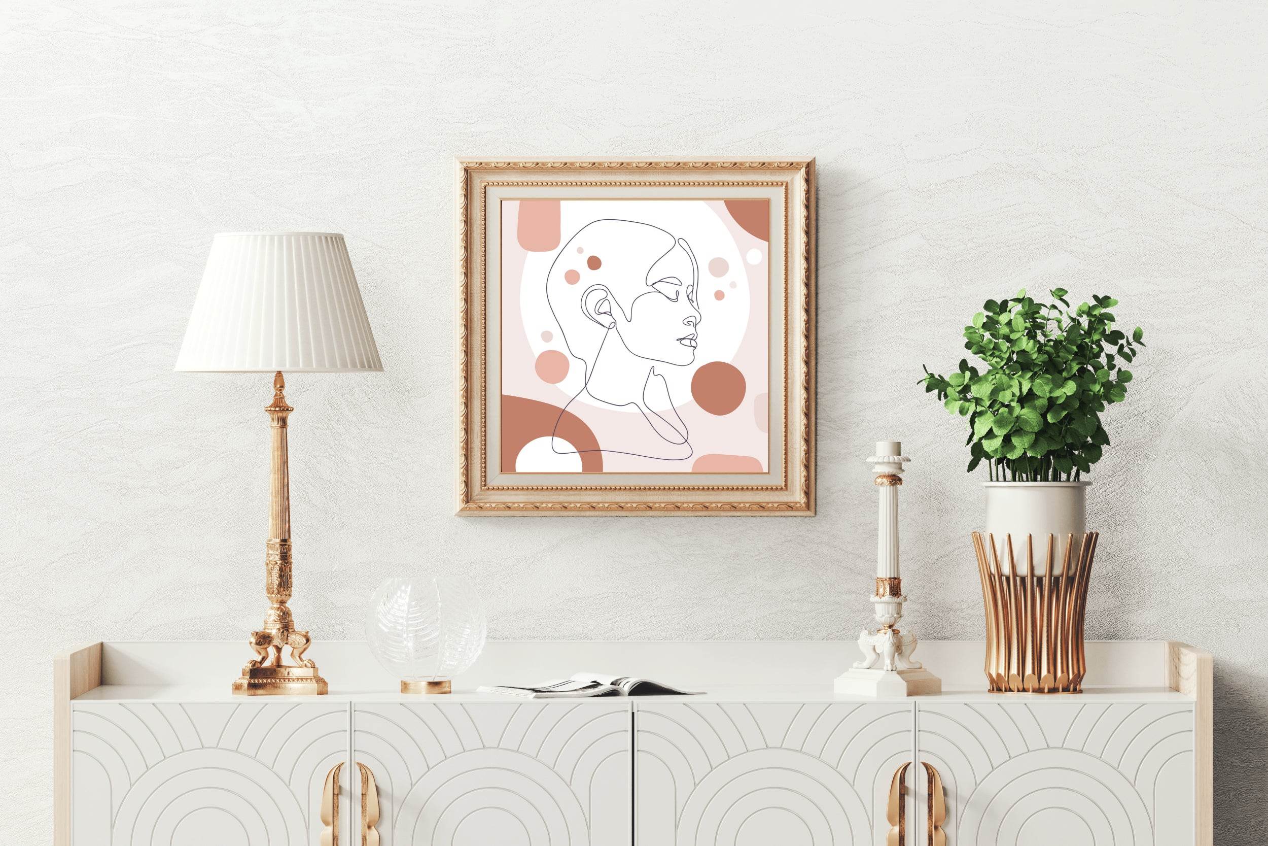 The Face a Chinese Woman Wall Art - beink online art store