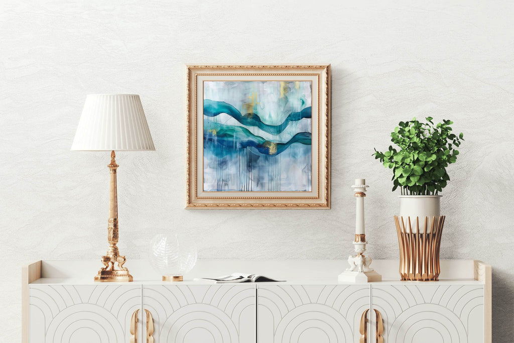 Elegent Water Paint Abstract Wall Art - beink online art store