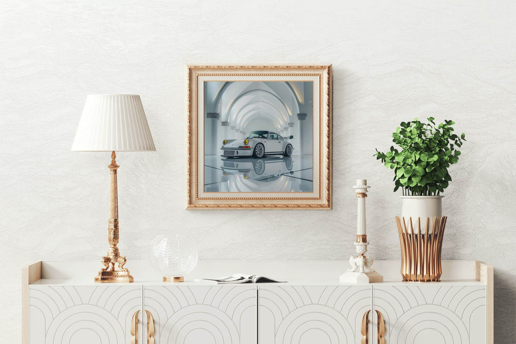 Silver Porsche GTR 911 Wall Art - beink online art store
