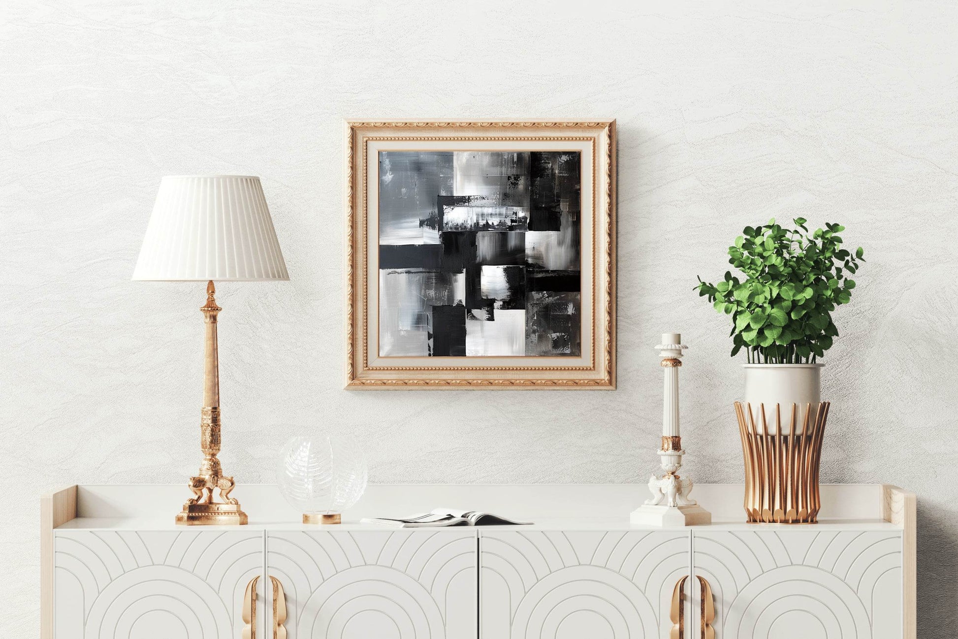 Monochrome Reflections Modren Wall Art - beink online art store