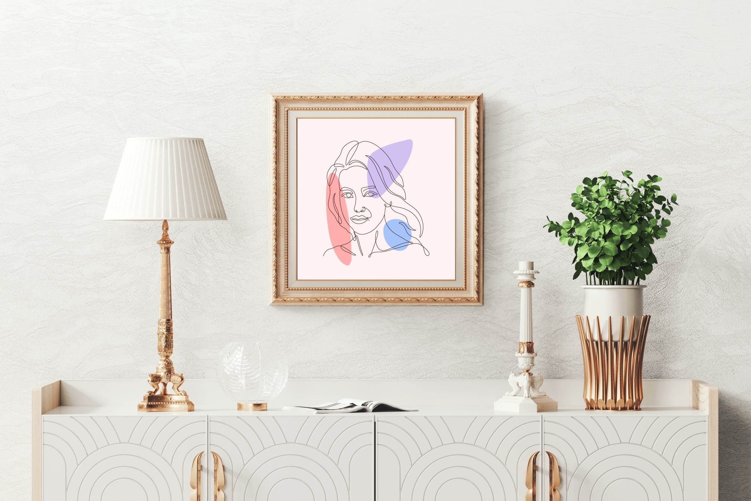 Beautiful Blonde Woman Wall Art - beink online art store