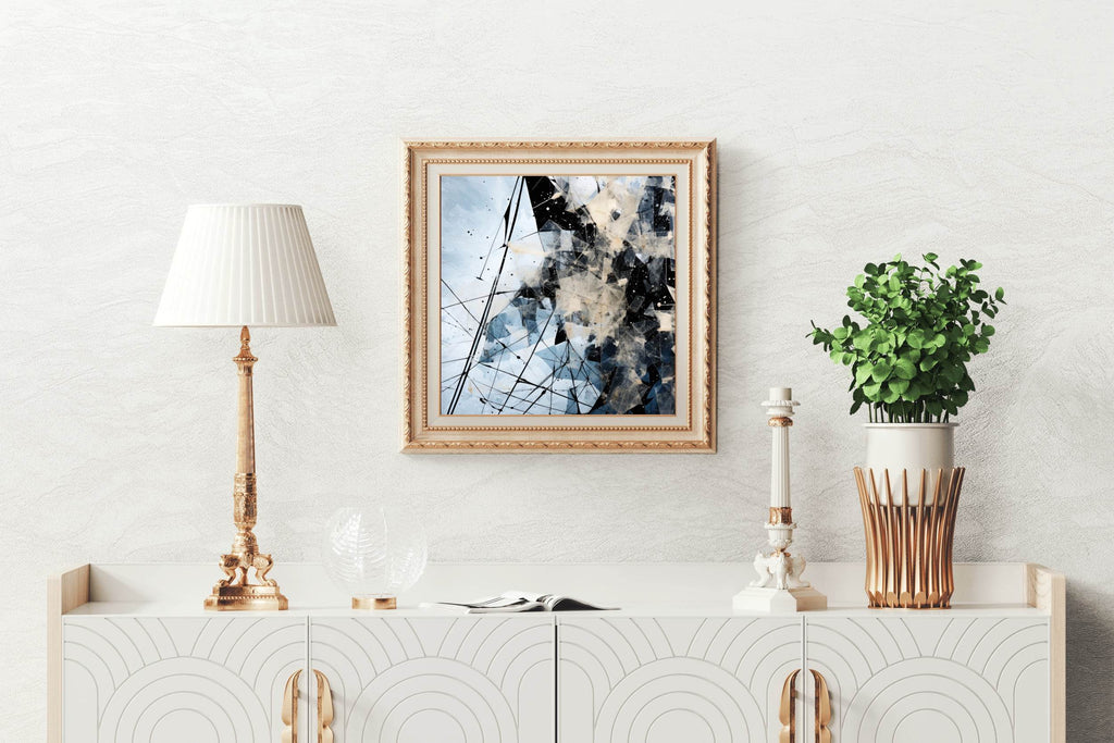 Broken Glass Abstract Wall Art - beink online art store
