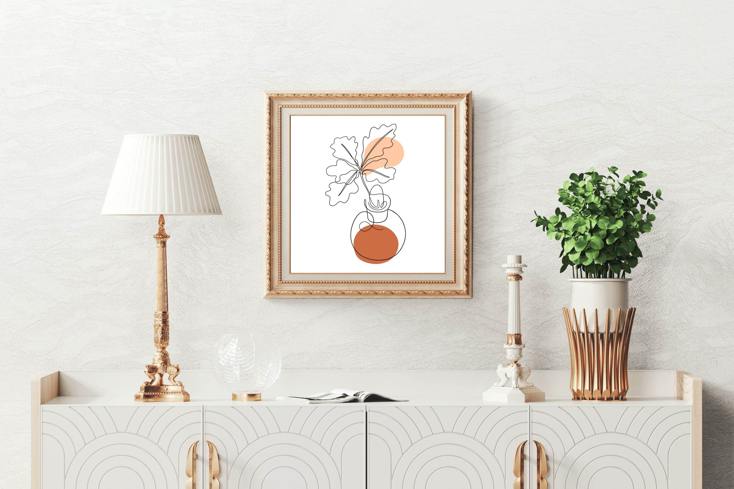 Broad Leaves in Pots Wall Art - beink online art store