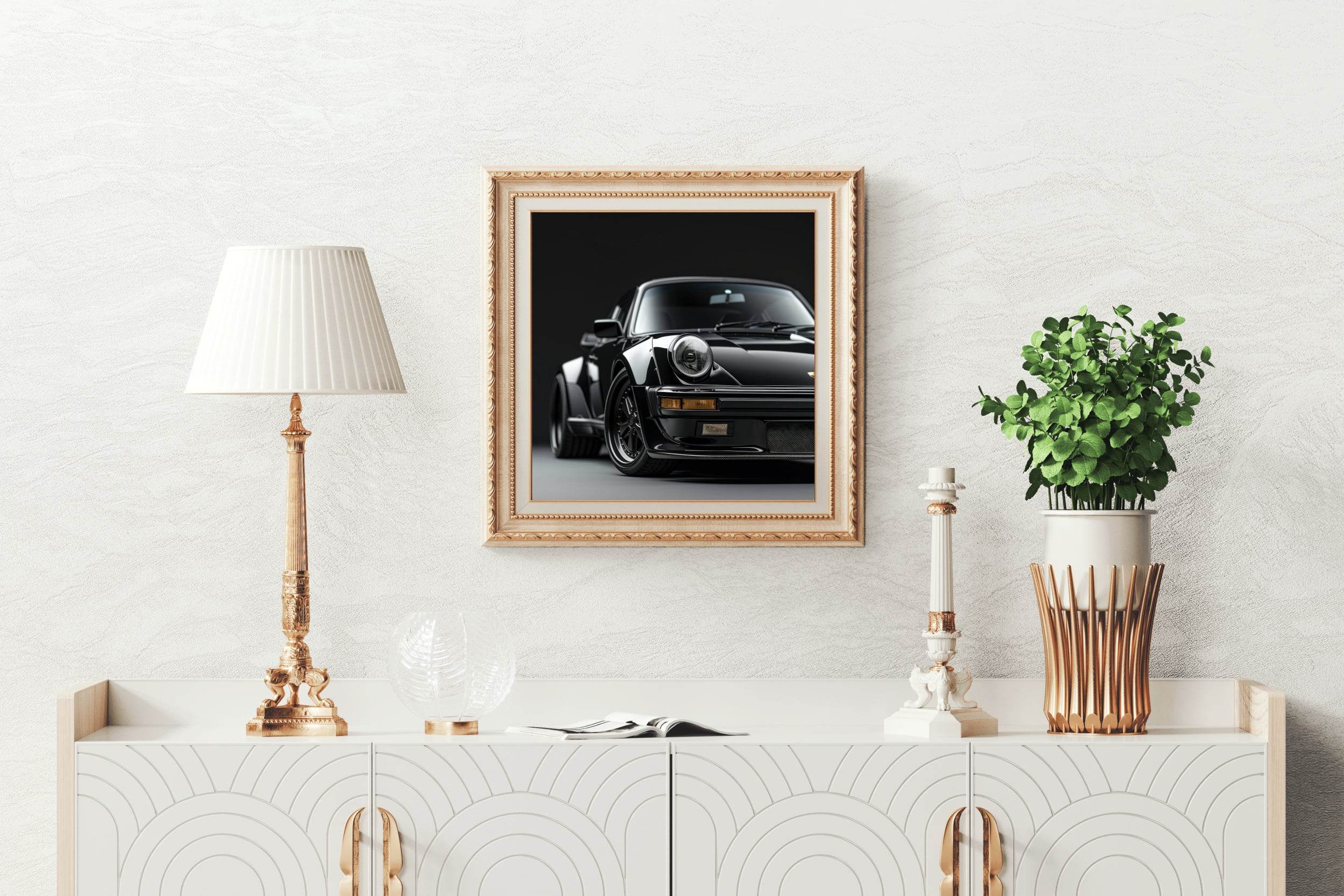 Porsche 911 Turbo (Black Bird) Wall Art - beink online art store